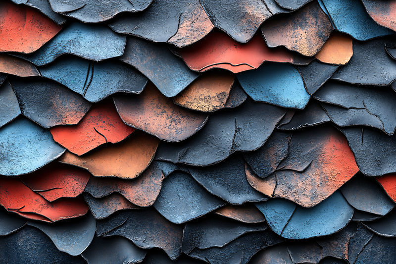 Textured Overlapping Scales