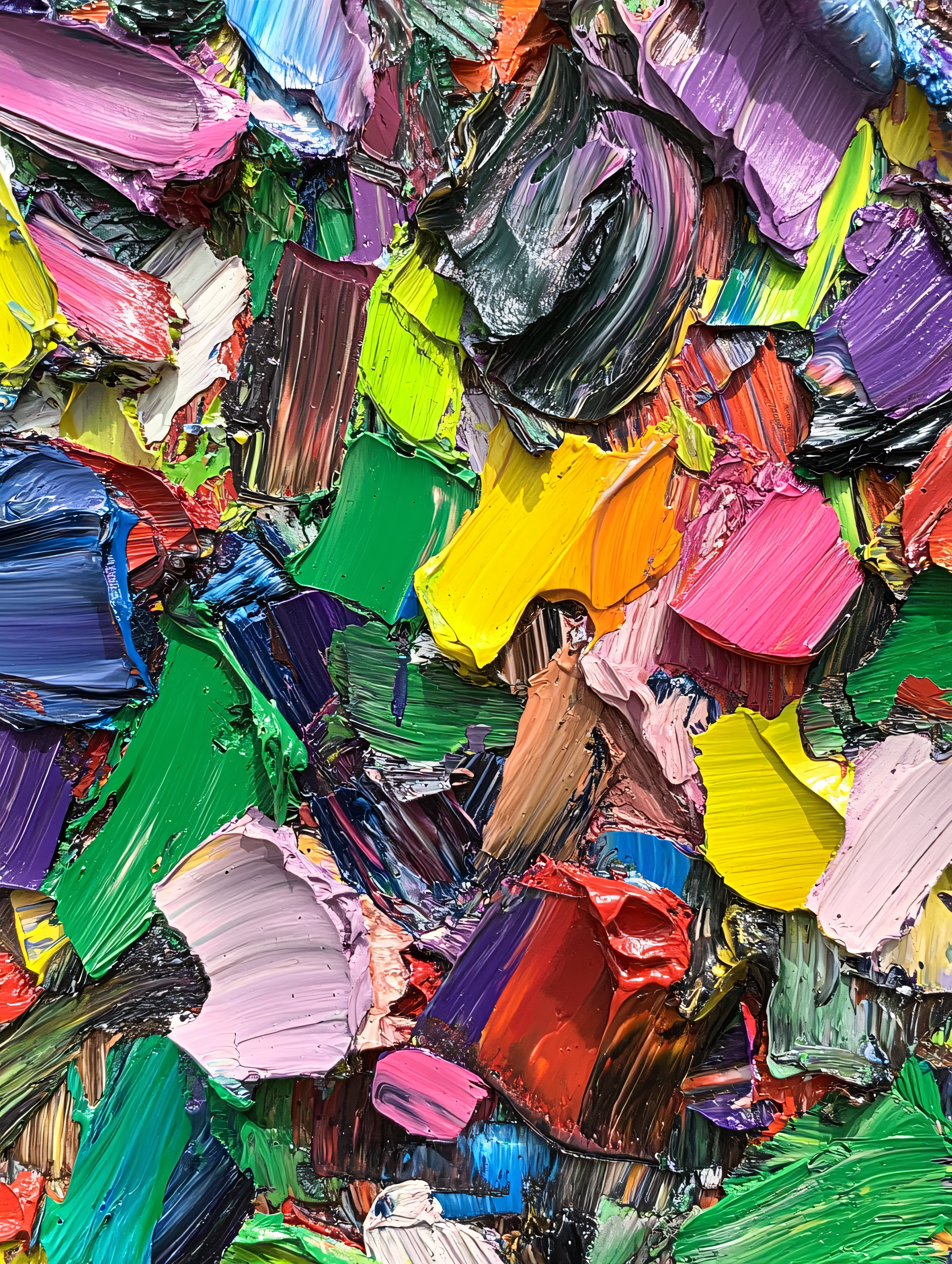 Textured Paint Swirls