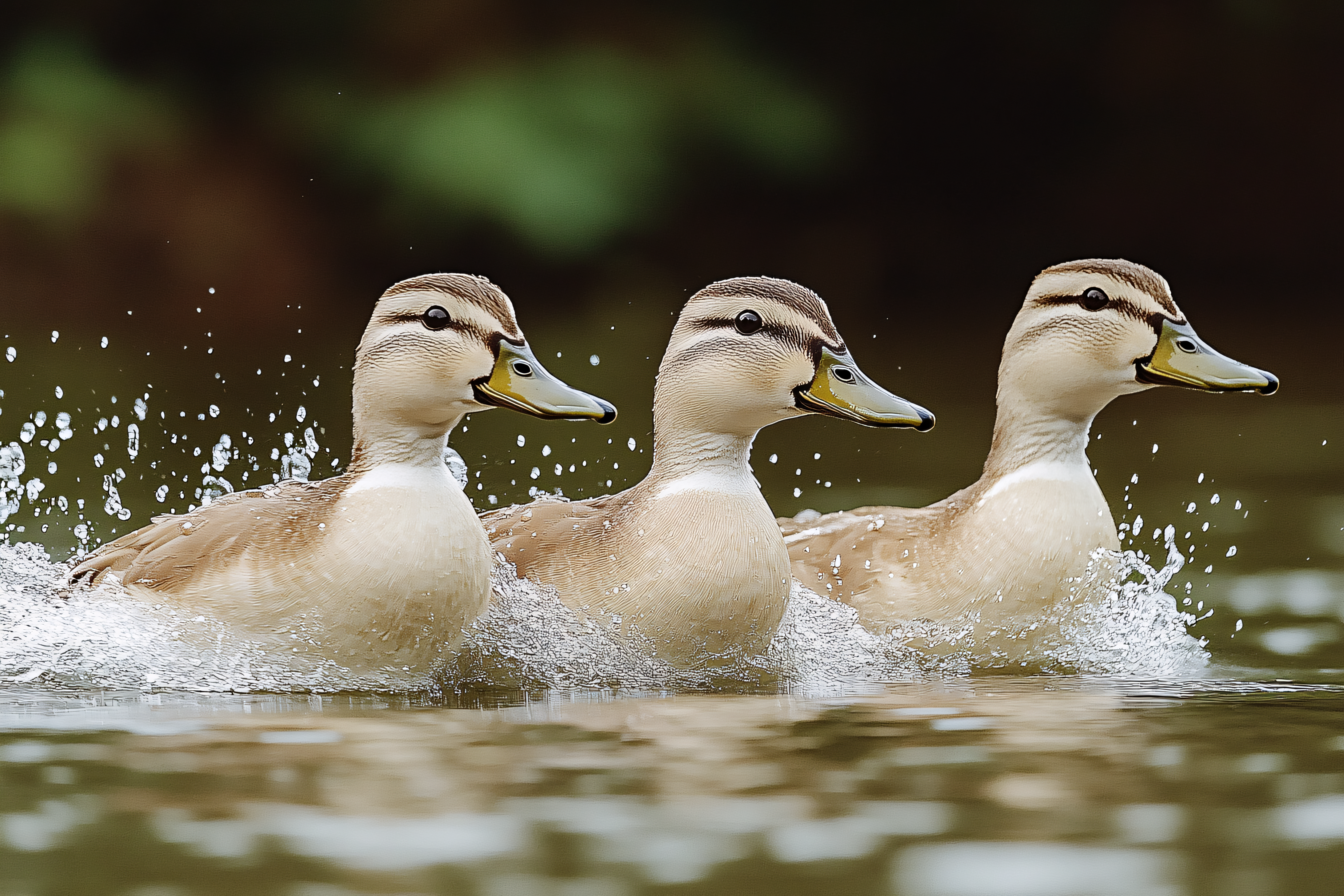 Three Ducks in Formation