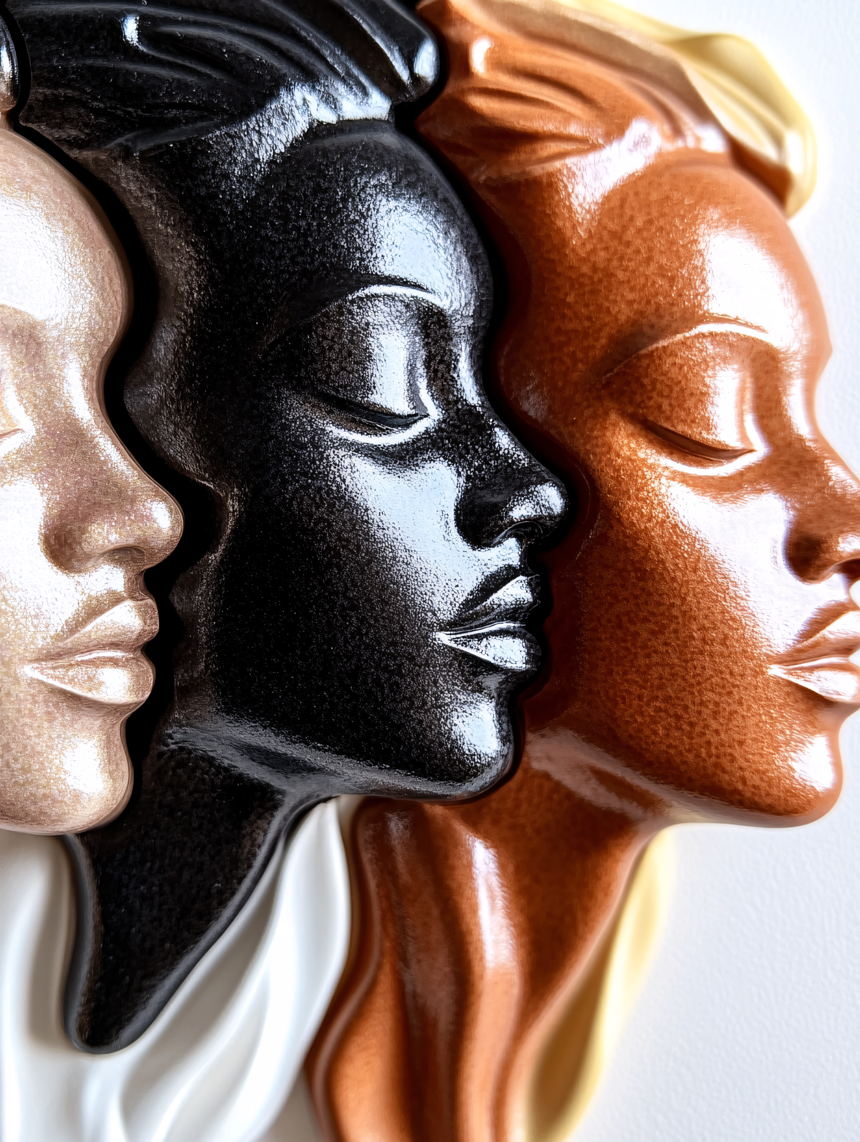 Three Faces Sculpture