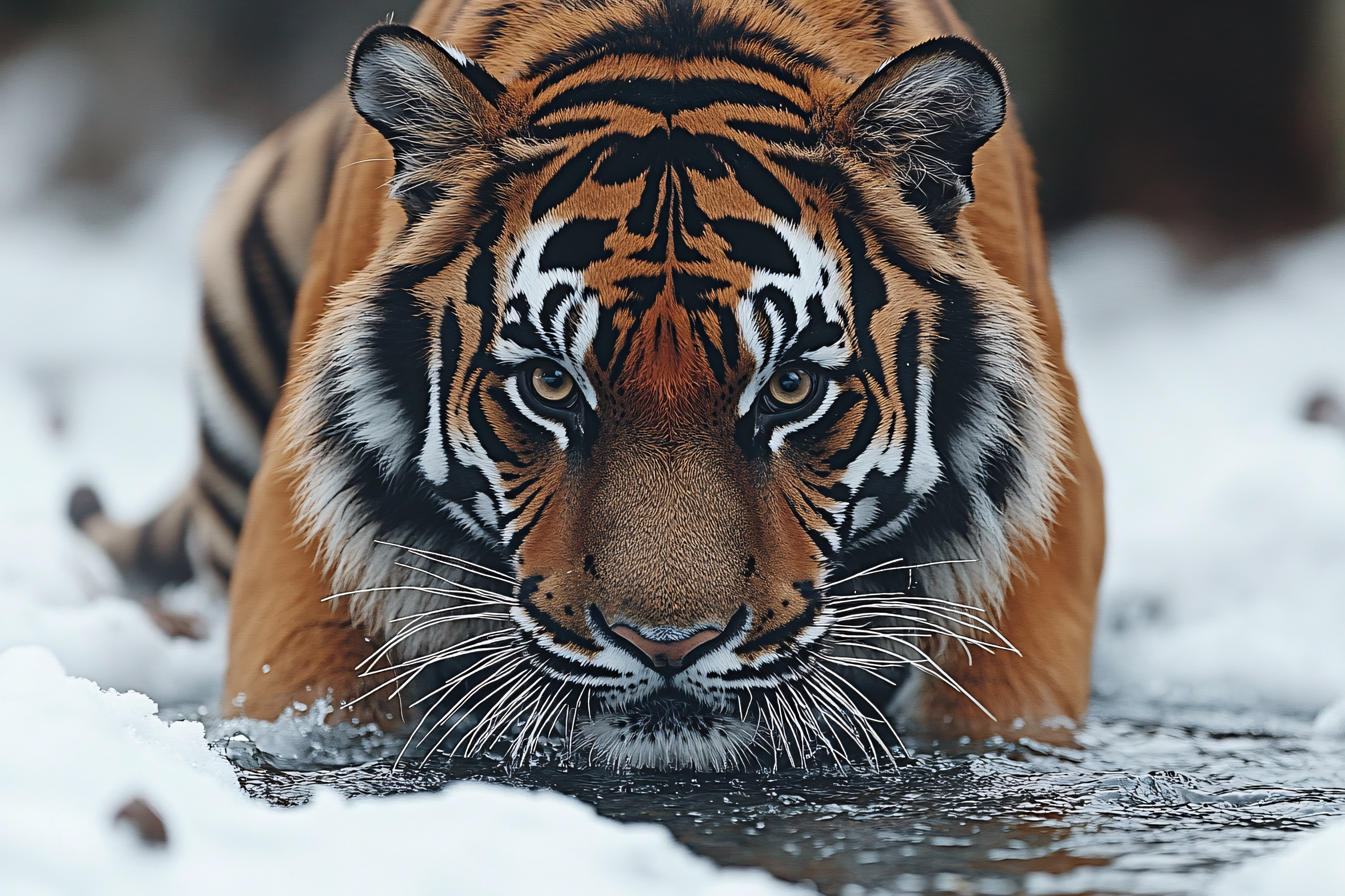 Tiger Face Close Up