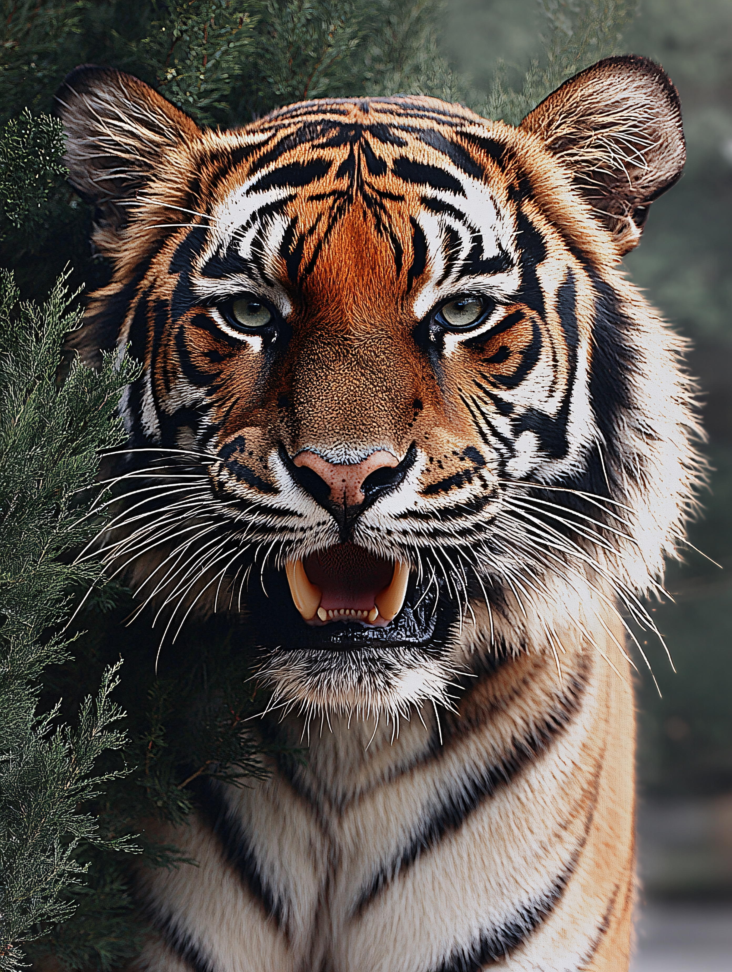 Tiger Face Close Up