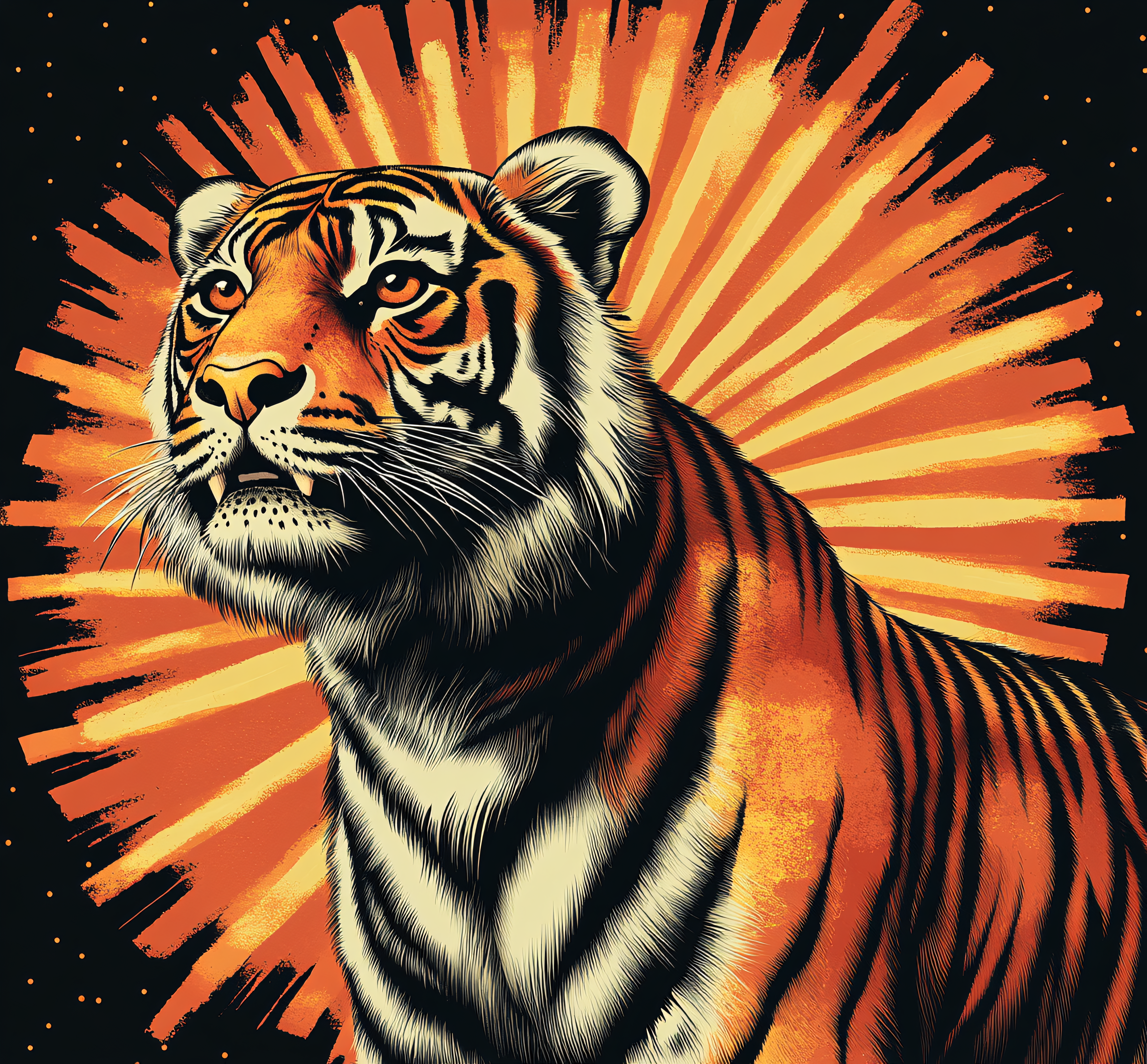 Tiger Portrait Illustration