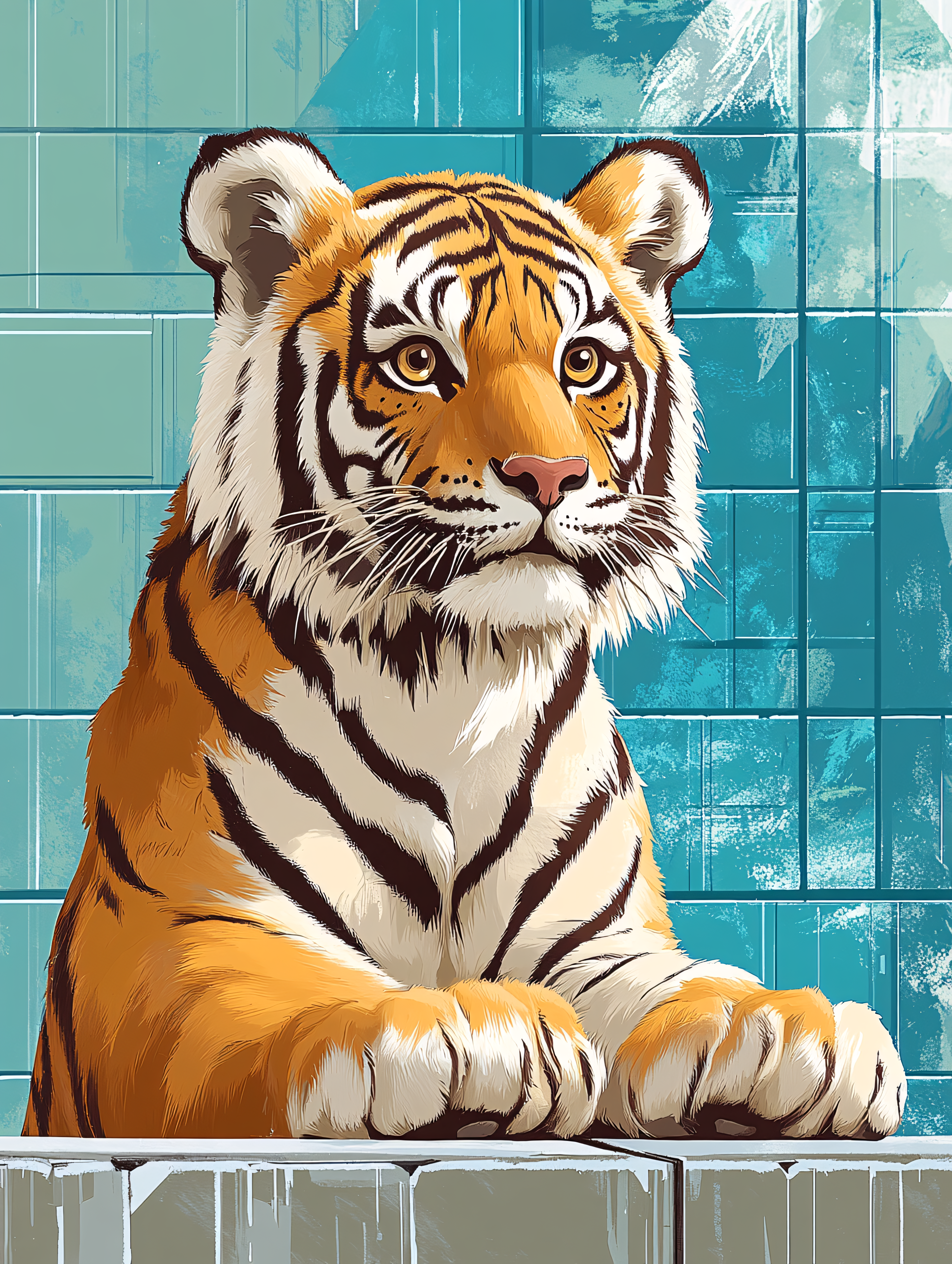 Tiger Portrait Illustration