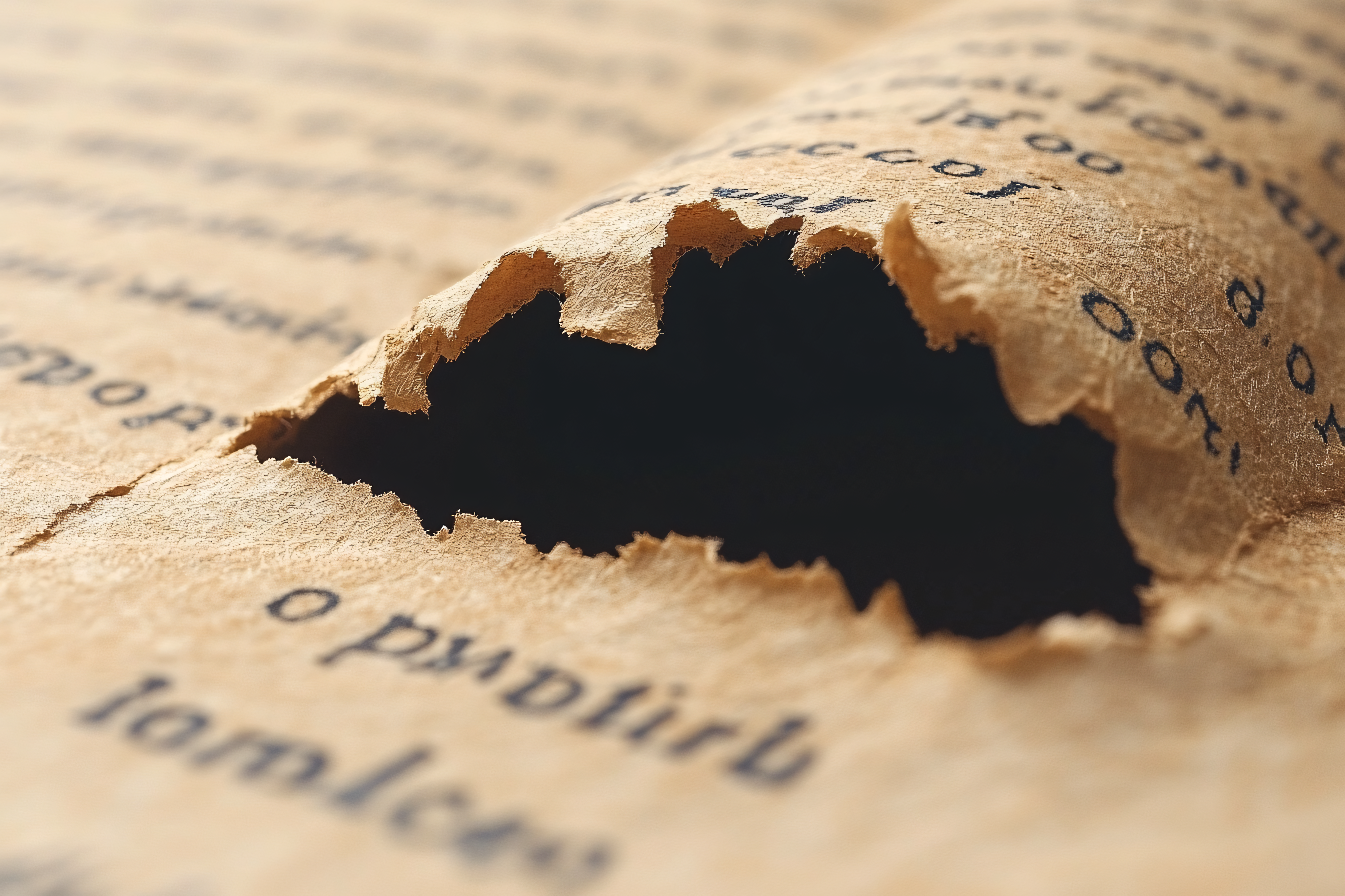 Torn Ancient Paper Texture