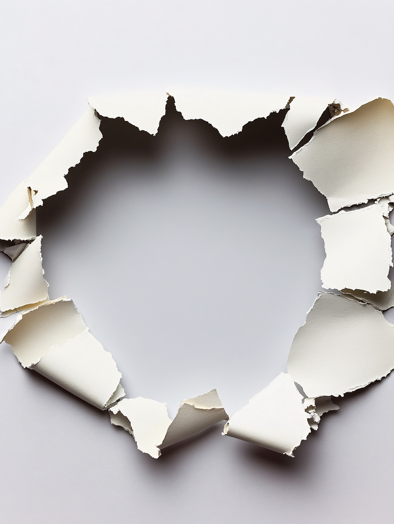 Torn Paper Circle