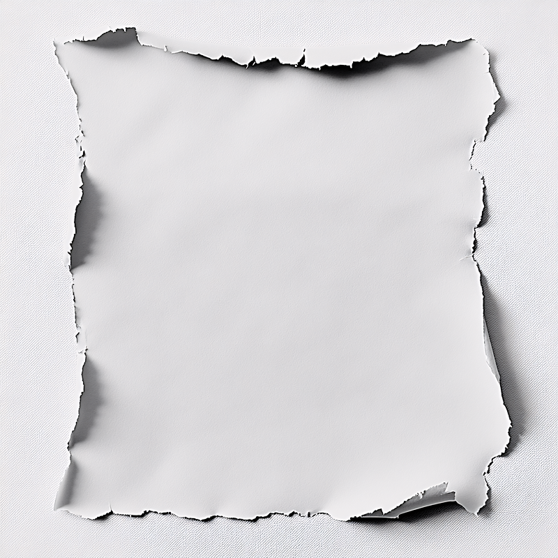 Torn White Paper