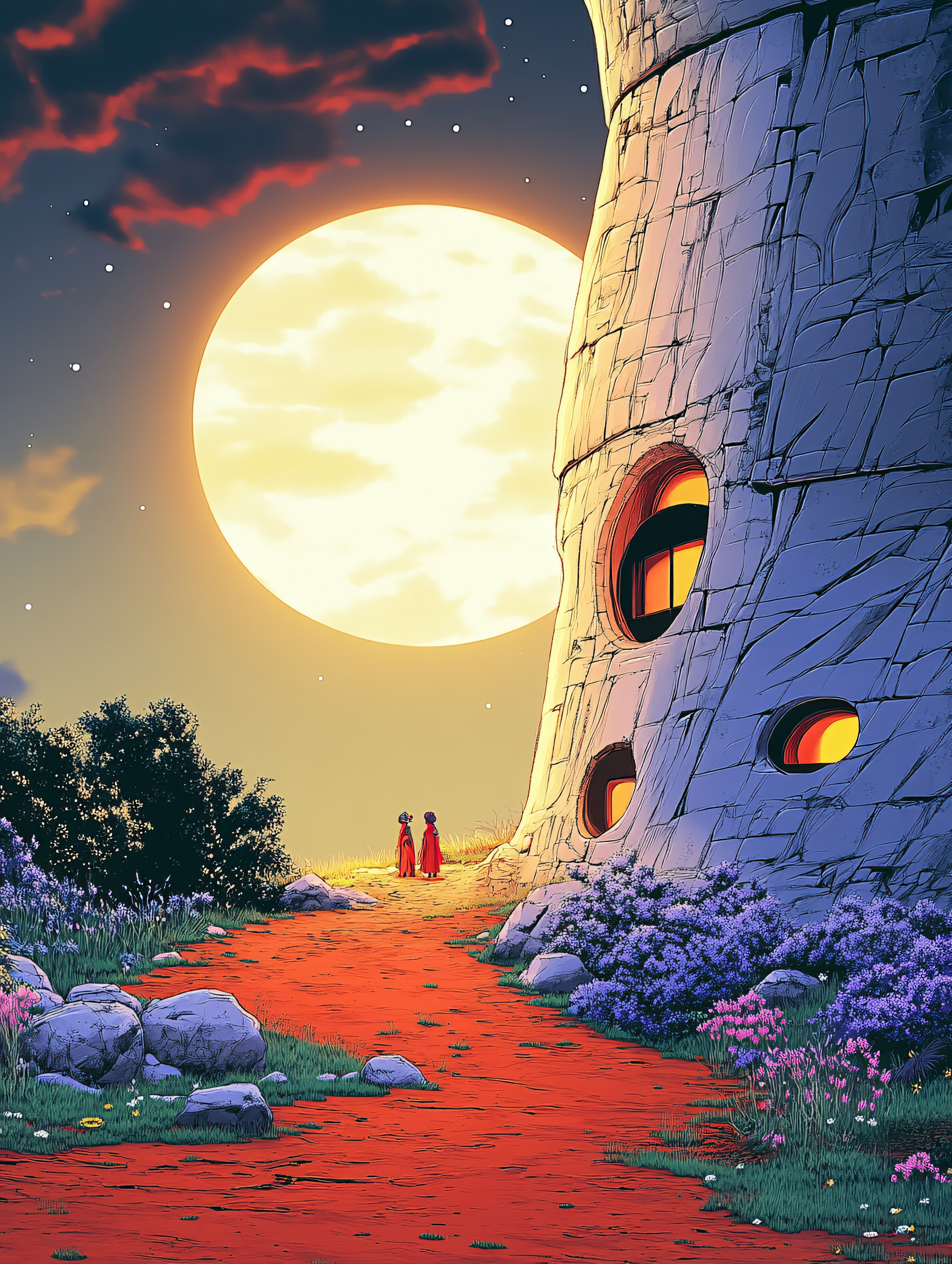 Towering Lunar Encounter