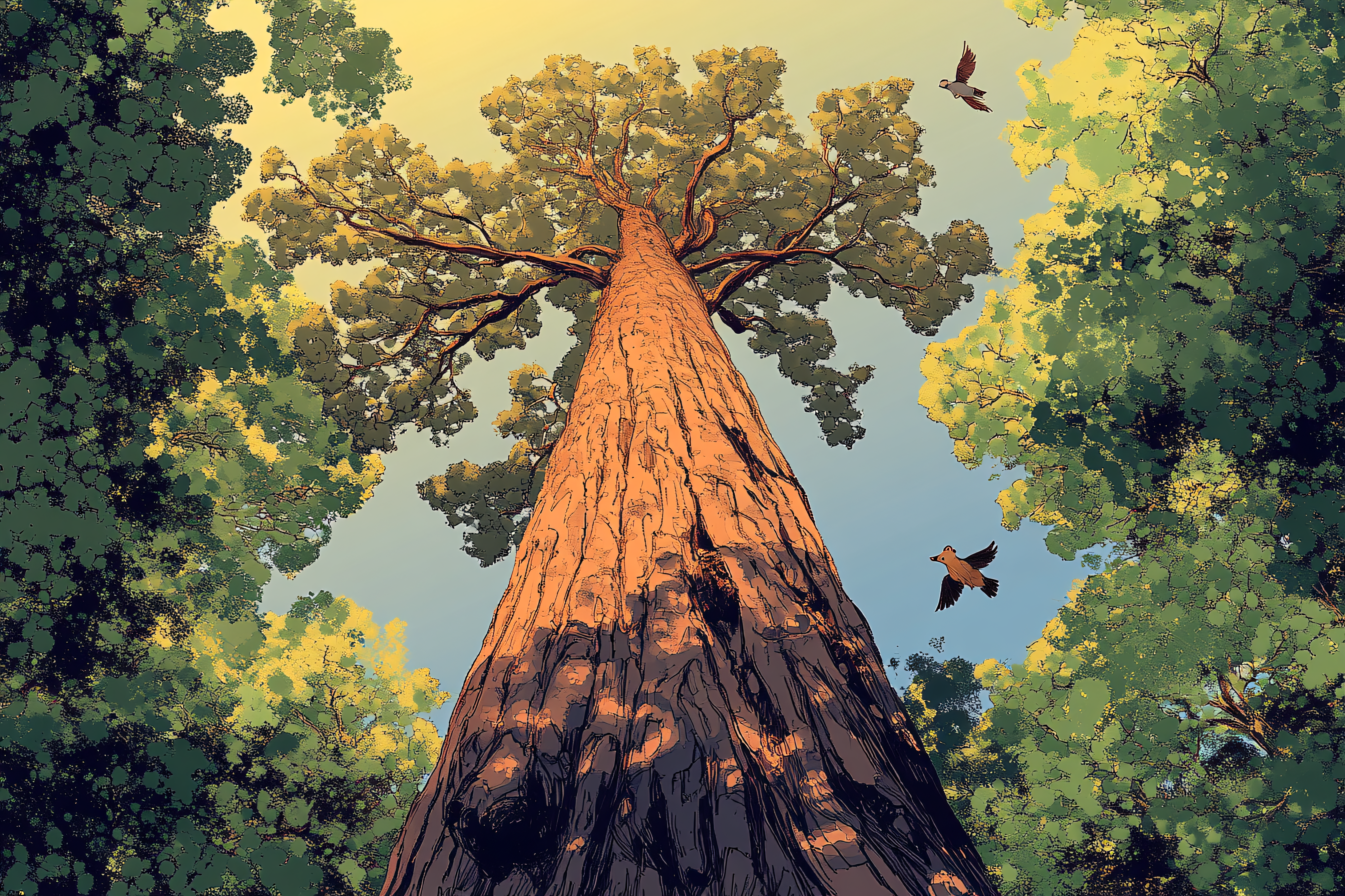 Towering Tree Canopy