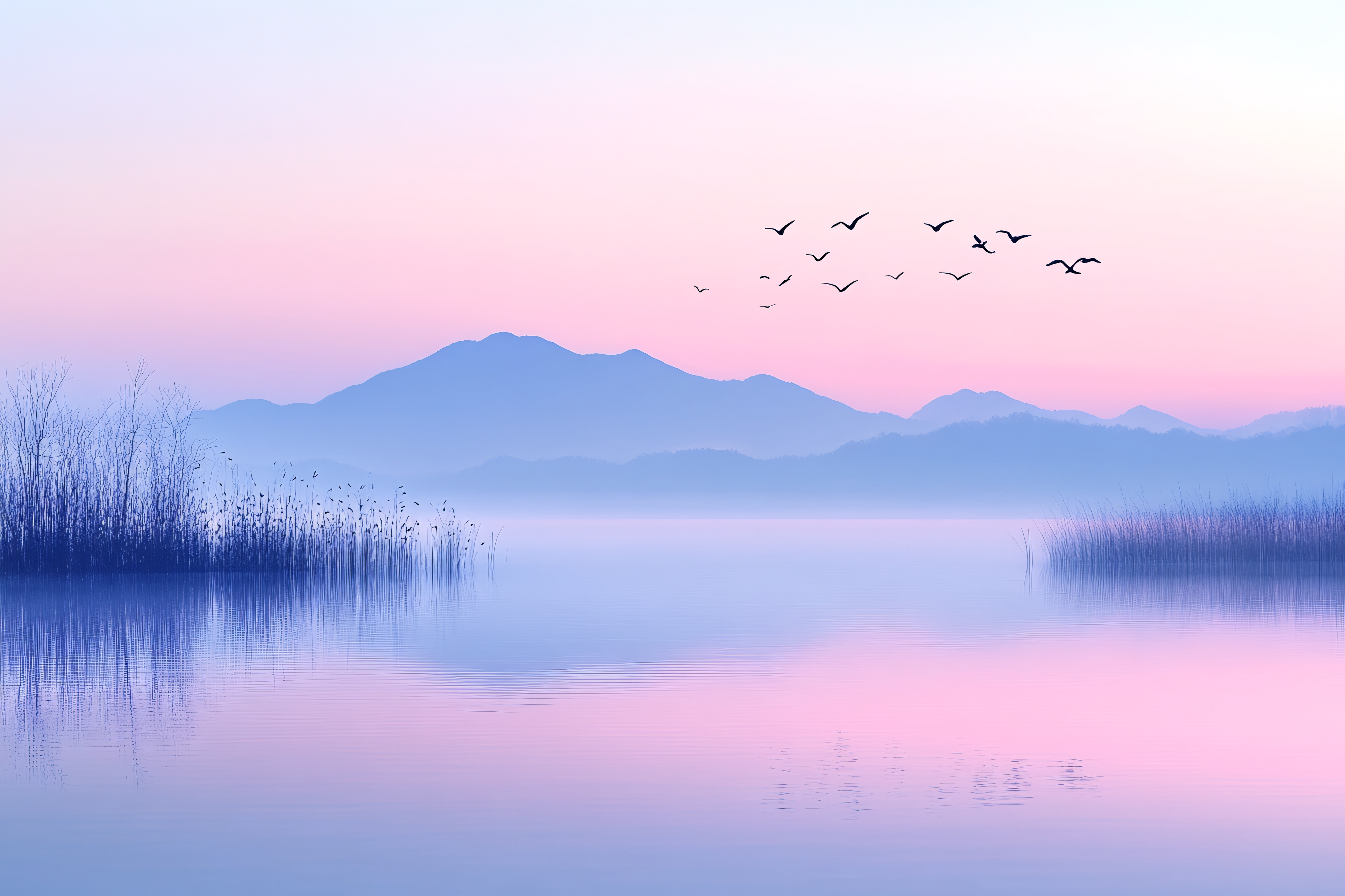 Tranquil Lake at Dawn