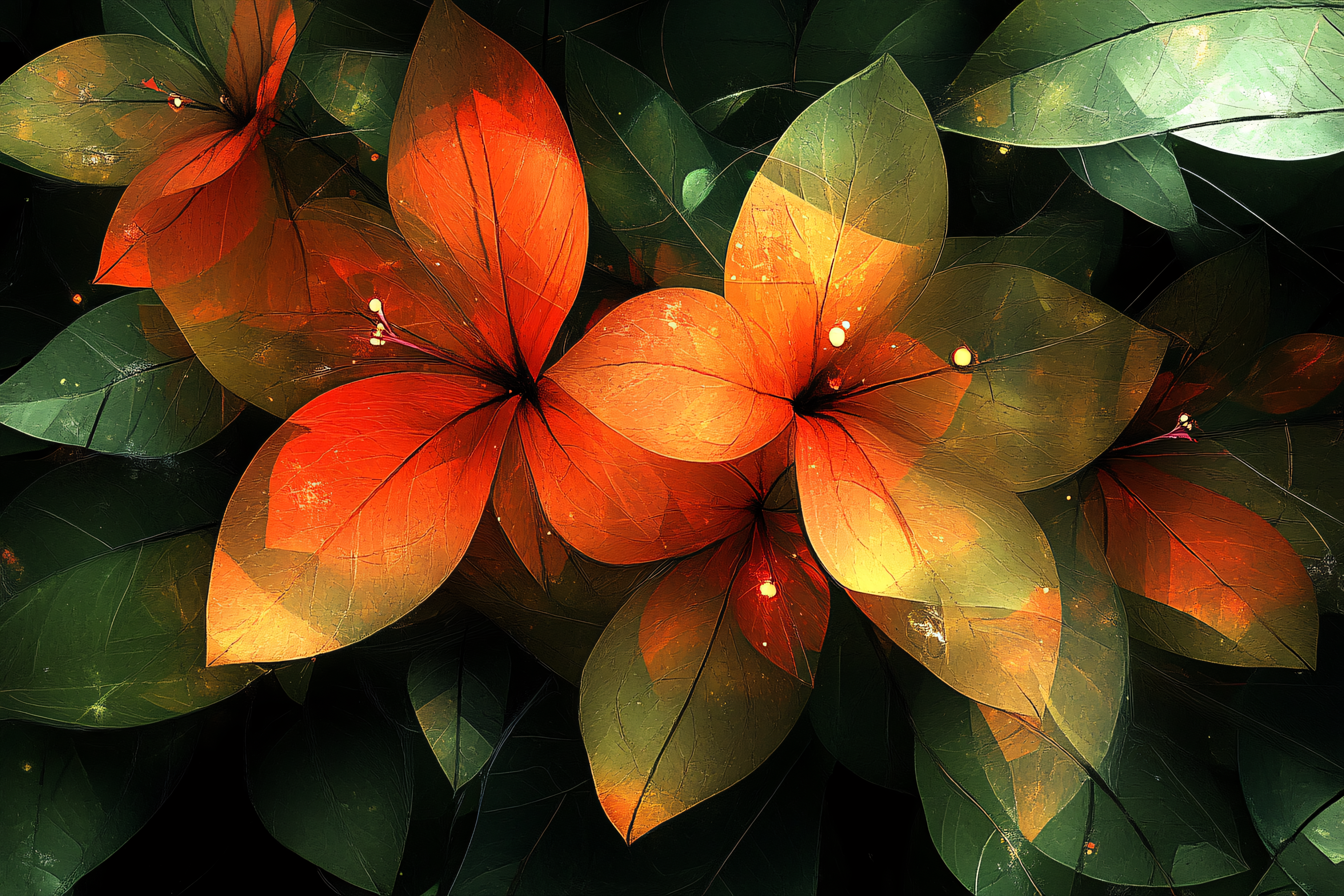 Translucent Floral Arrangement