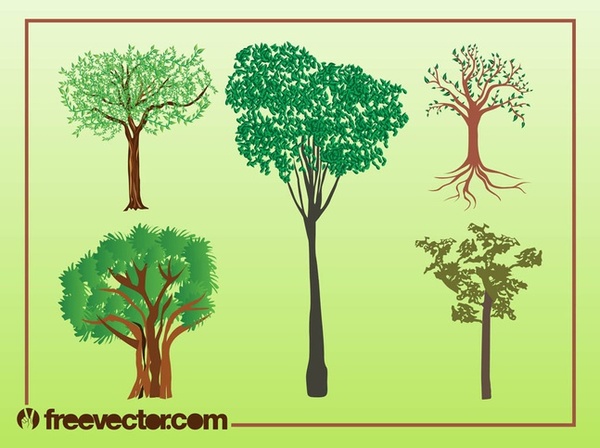 Trees Illustrations Free Vector