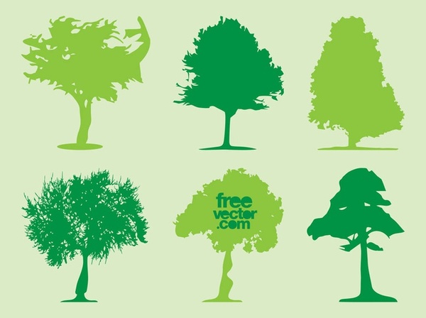 Trees Silhouettes s Free Vector