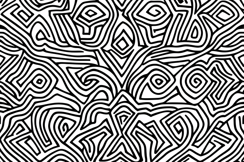 Tribal Maze Pattern