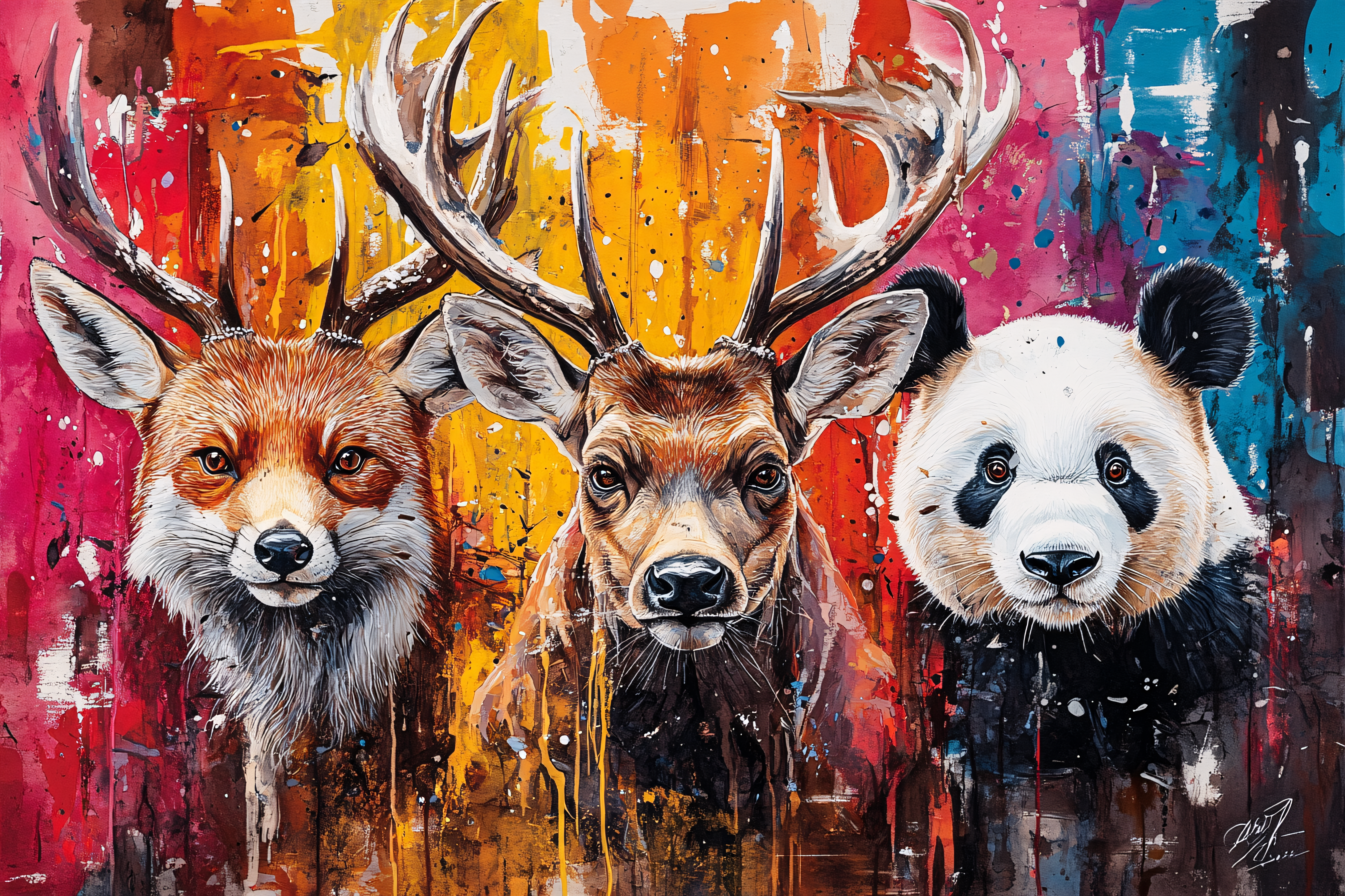 Trio of Wildlife Portraits