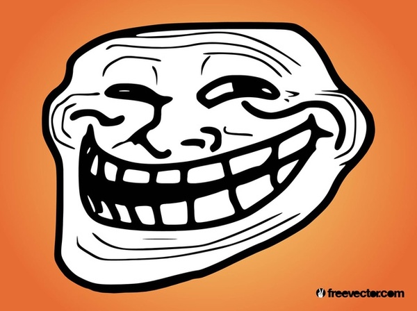 Troll Face Free Vector