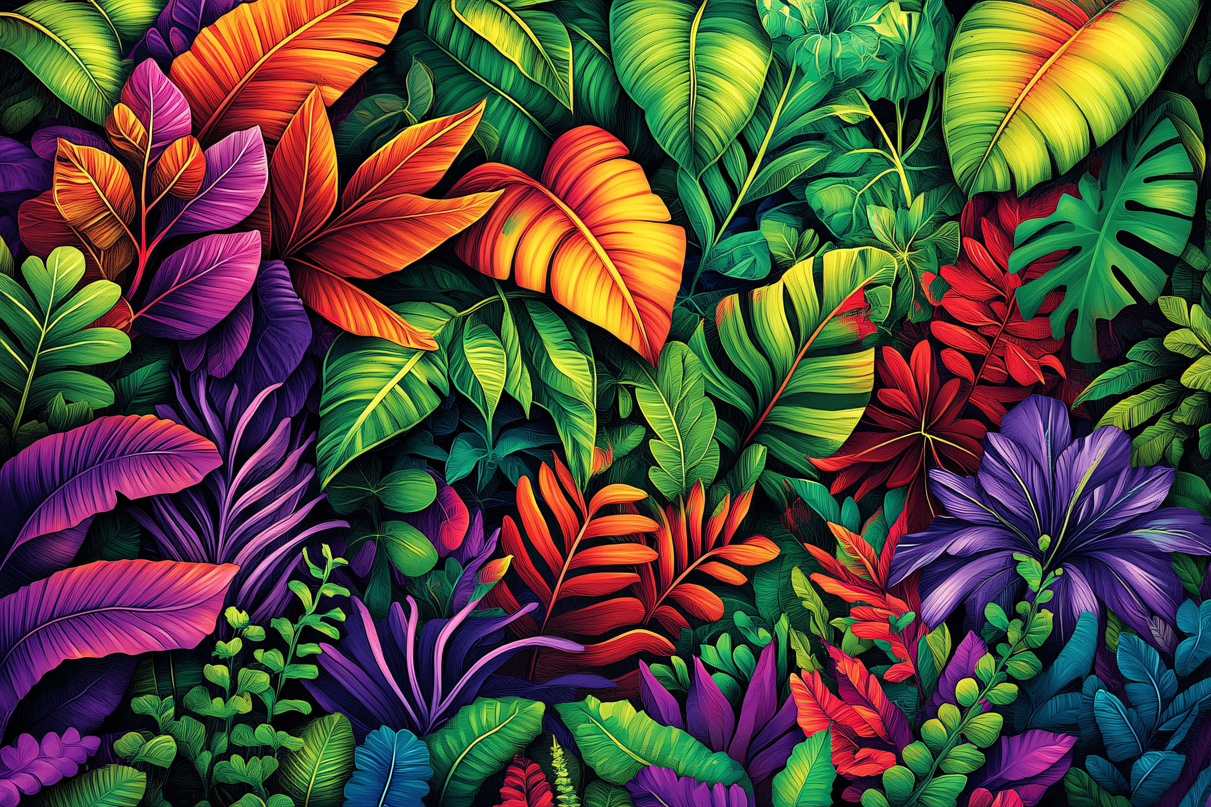 Tropical Foliage Fantasy