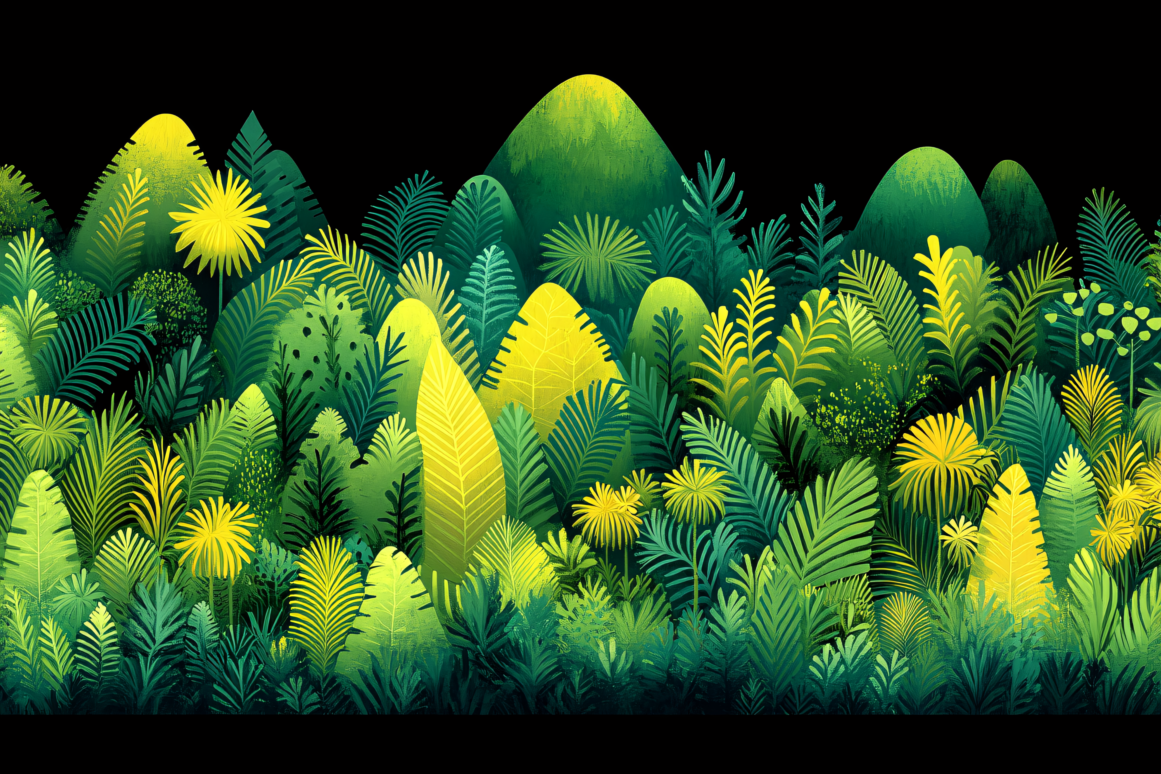 Tropical Green Forest