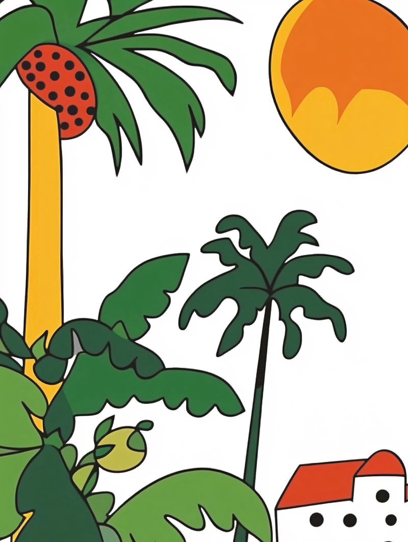 Tropical Island Landscape