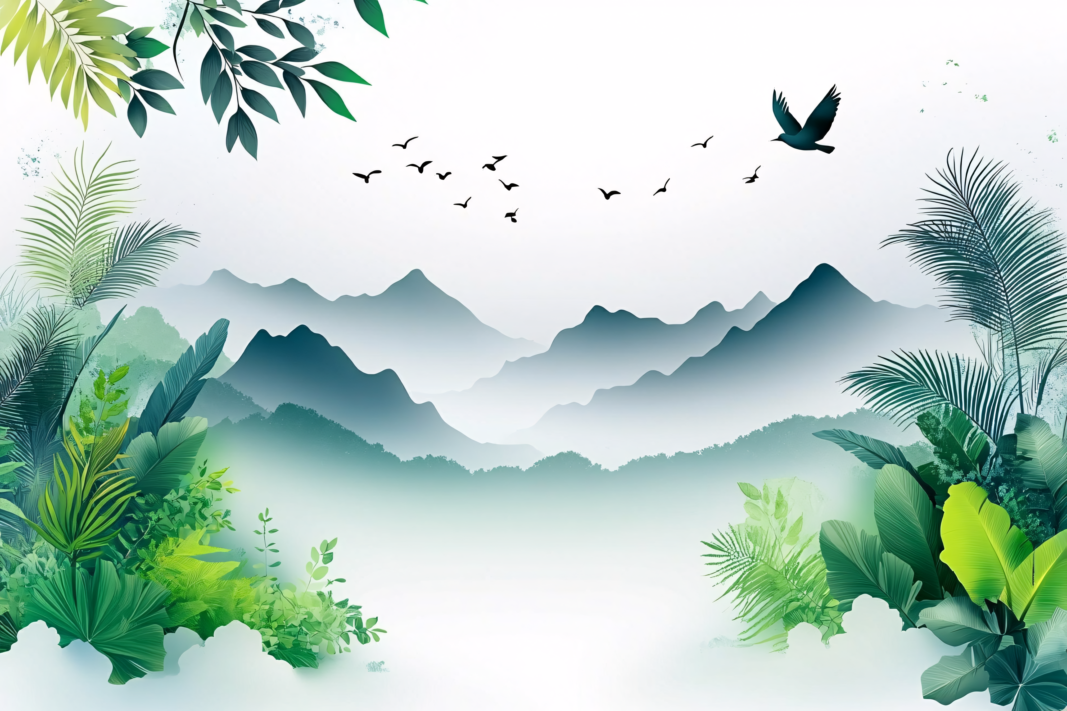 Tropical Mountain Serenity