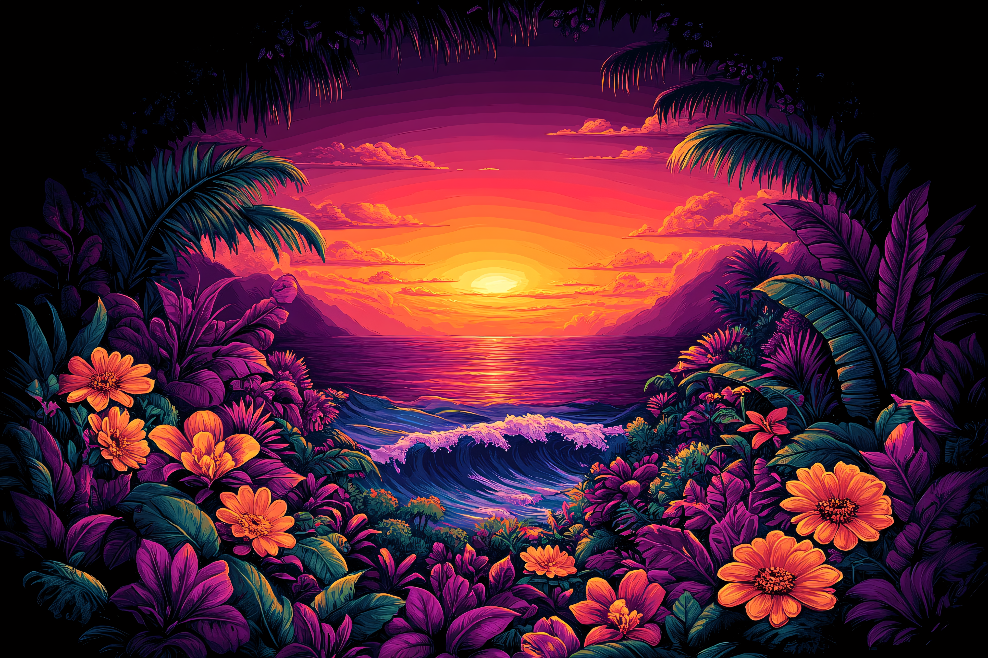Tropical Sunset Paradise