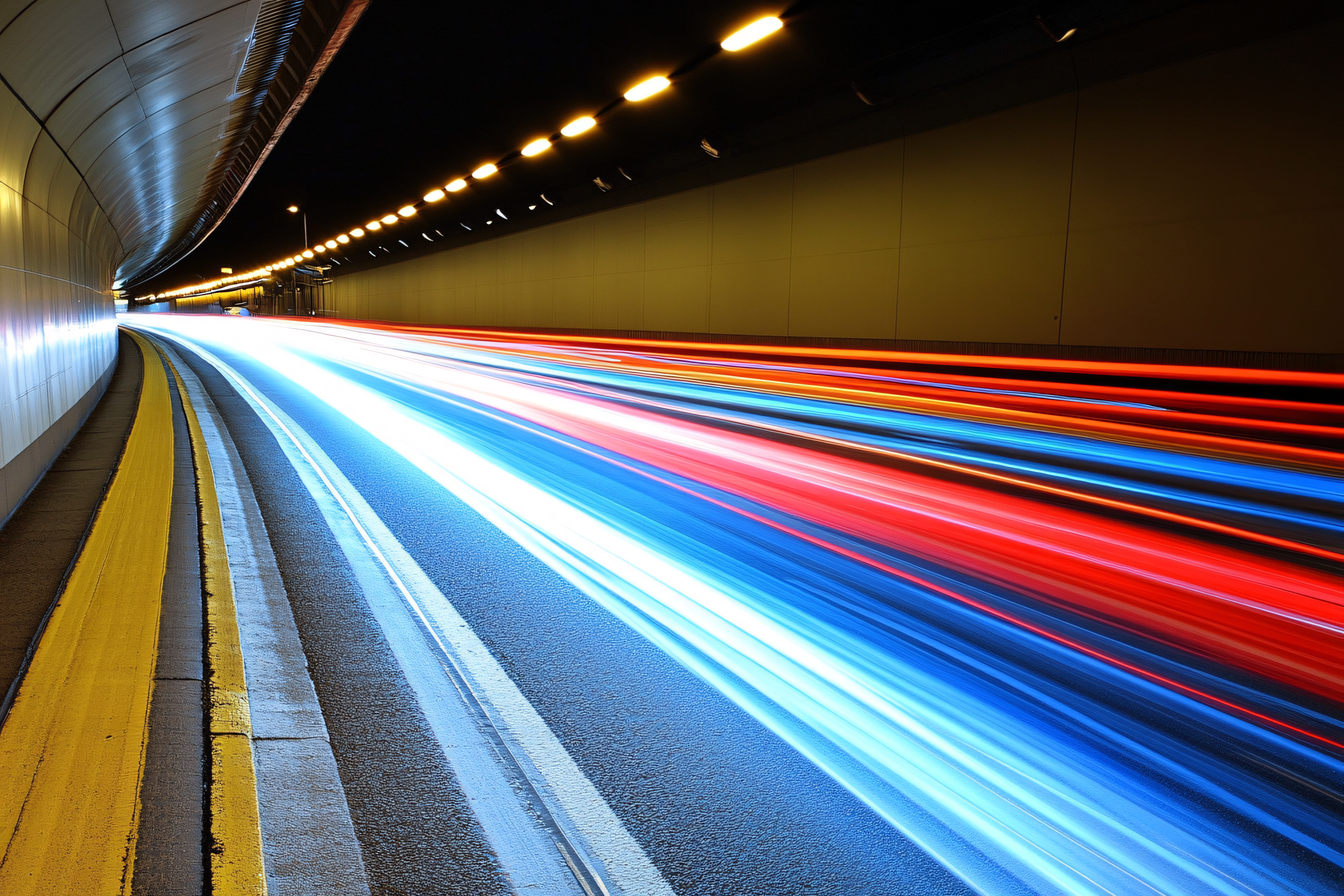 Tunnel Light Streaks