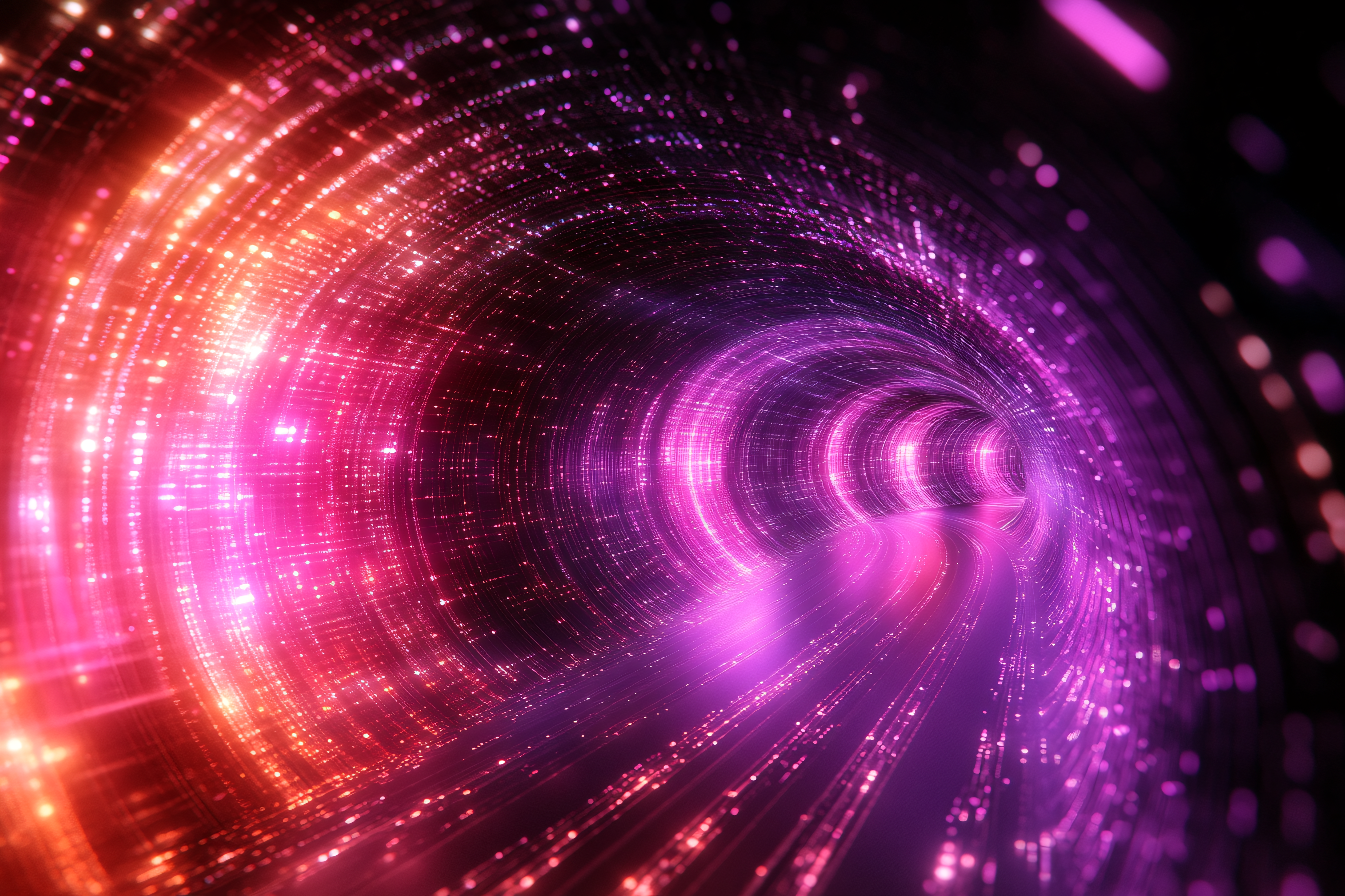Tunnel of Light Streaks