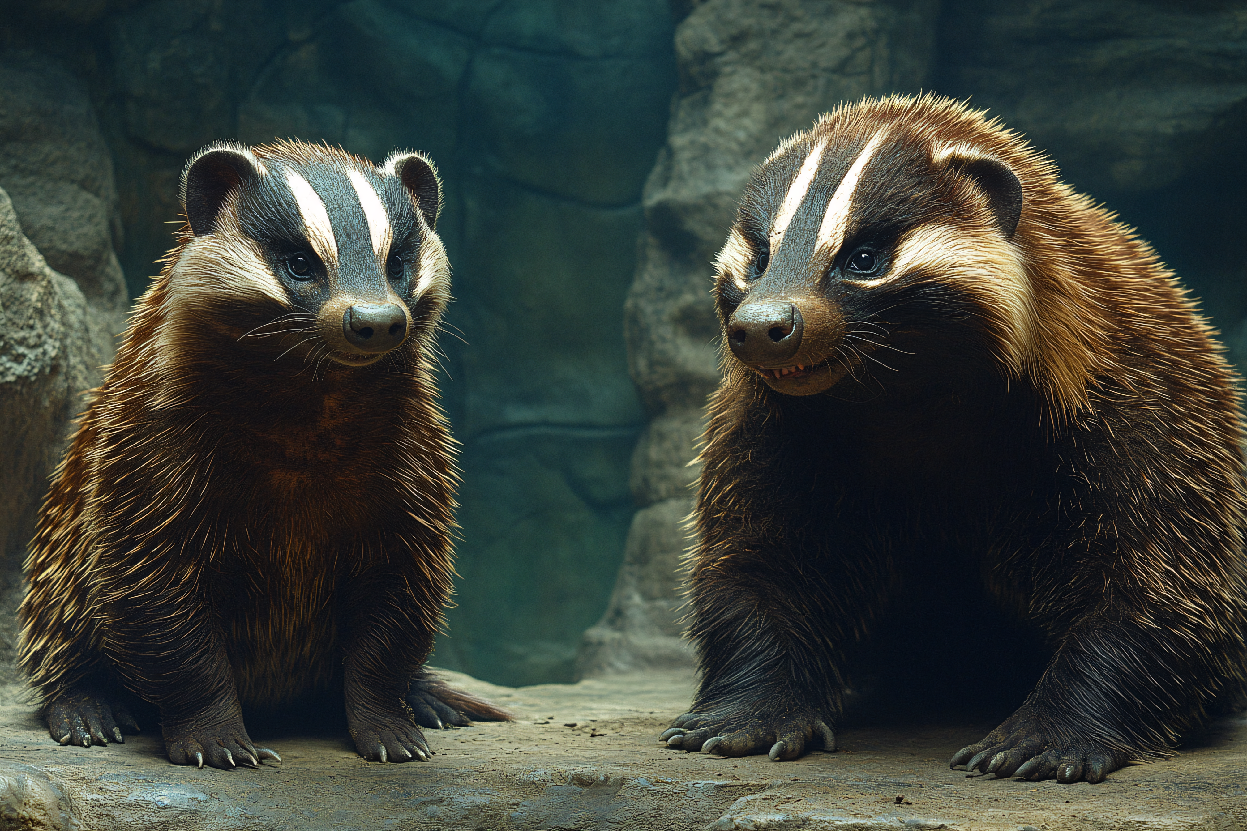 Two Badgers