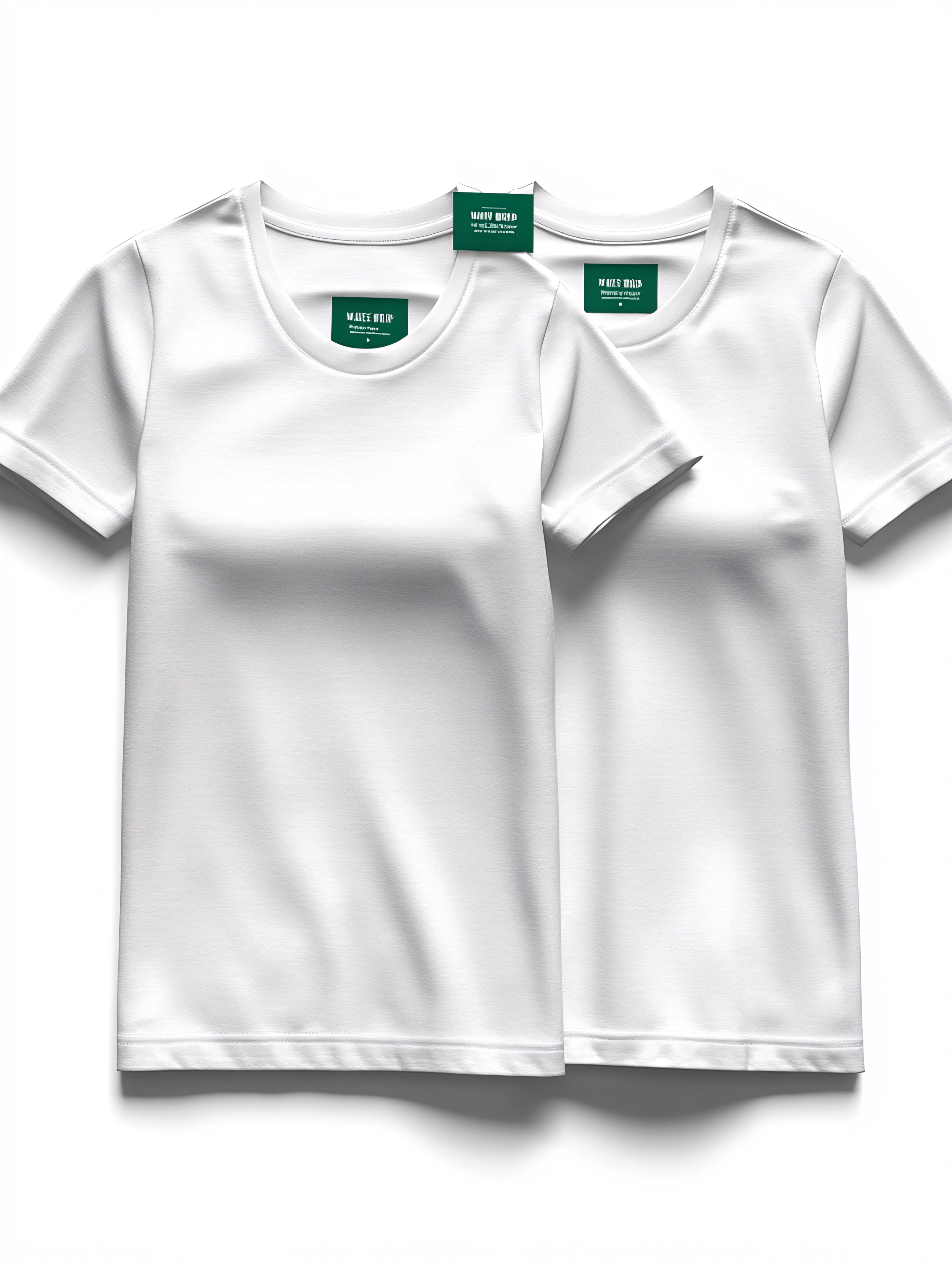 Two White T-Shirts with Tags