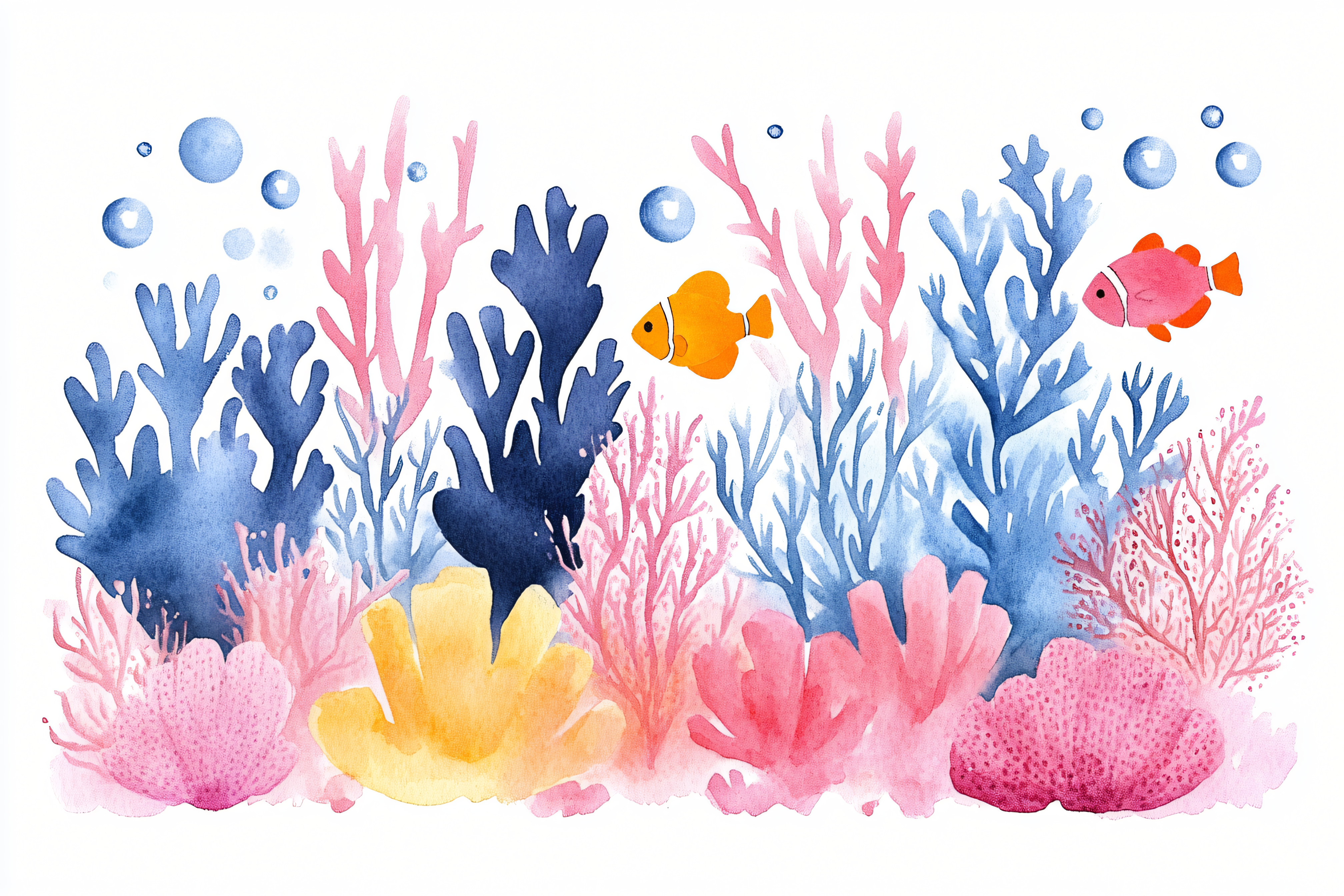 Underwater Coral Reef Scene