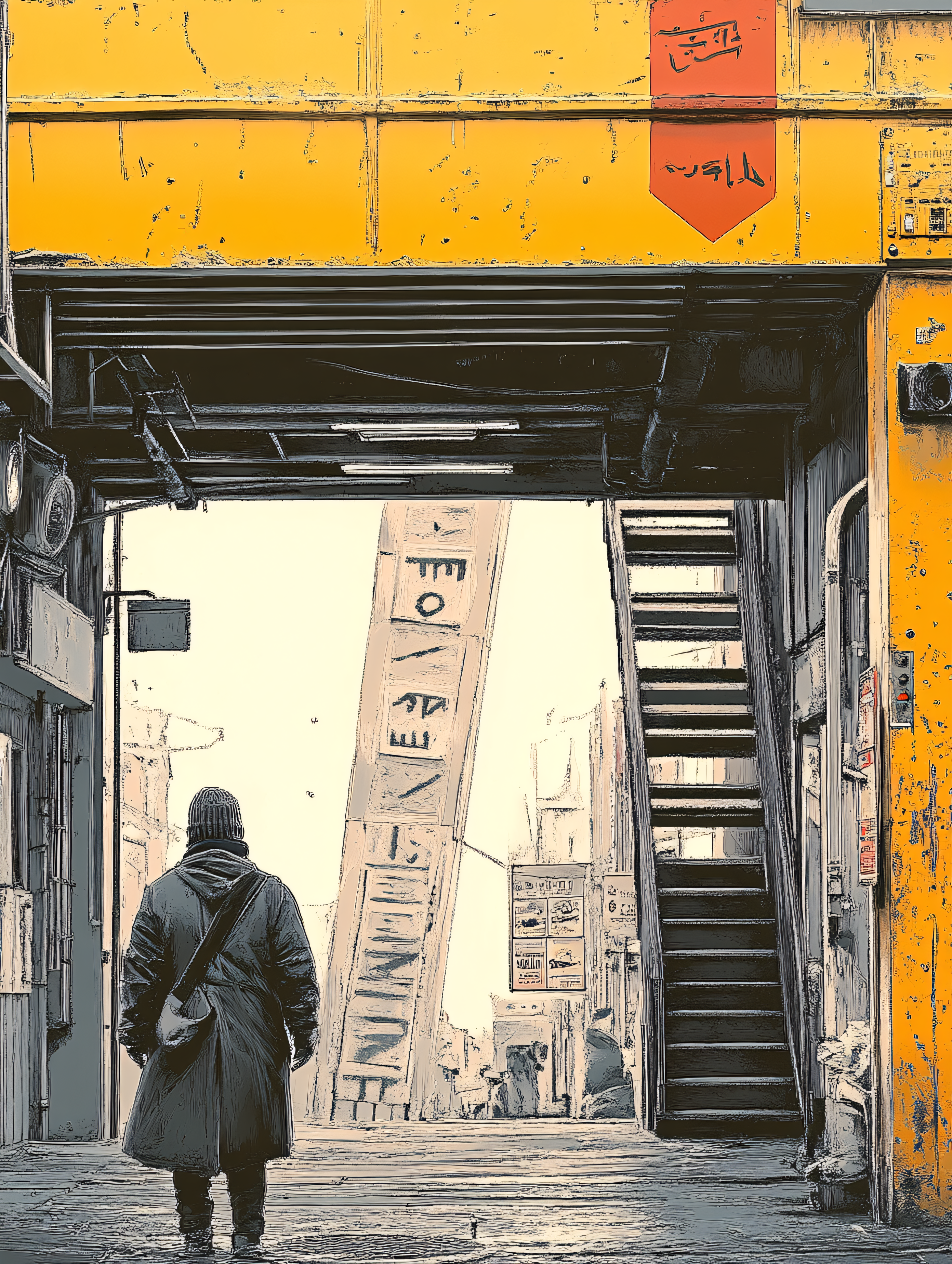 Urban Alleyway Gaze