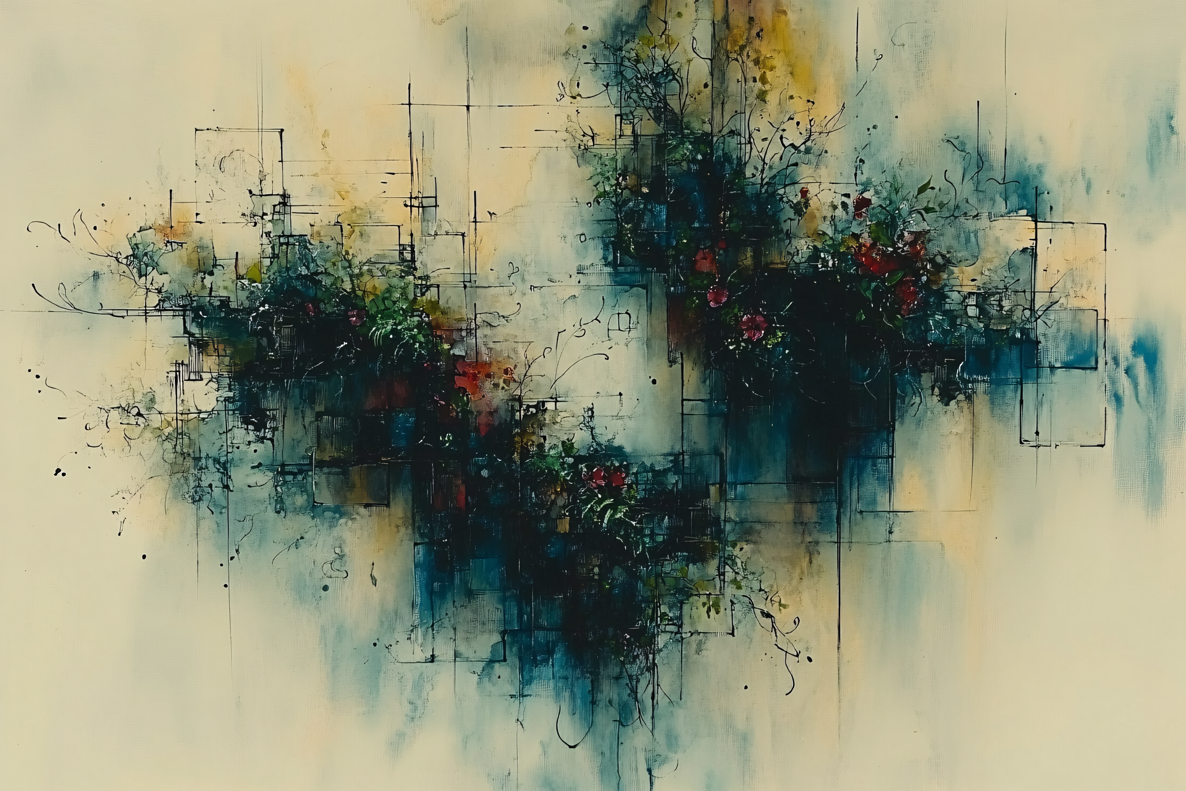 Urban Bloom Abstract