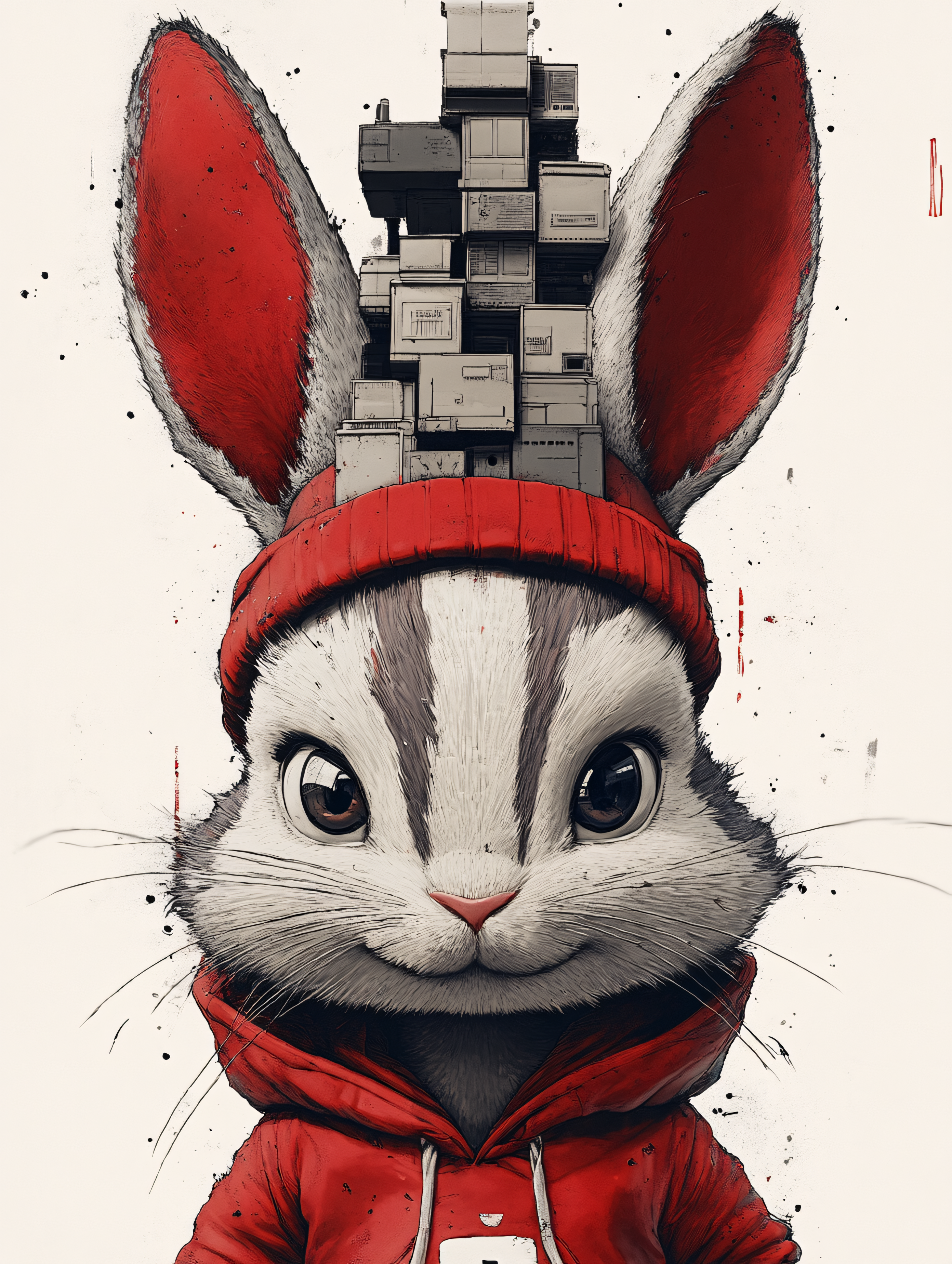 Urban Rabbit with Building Boxes