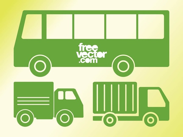 Vehicles Icons Free Vector