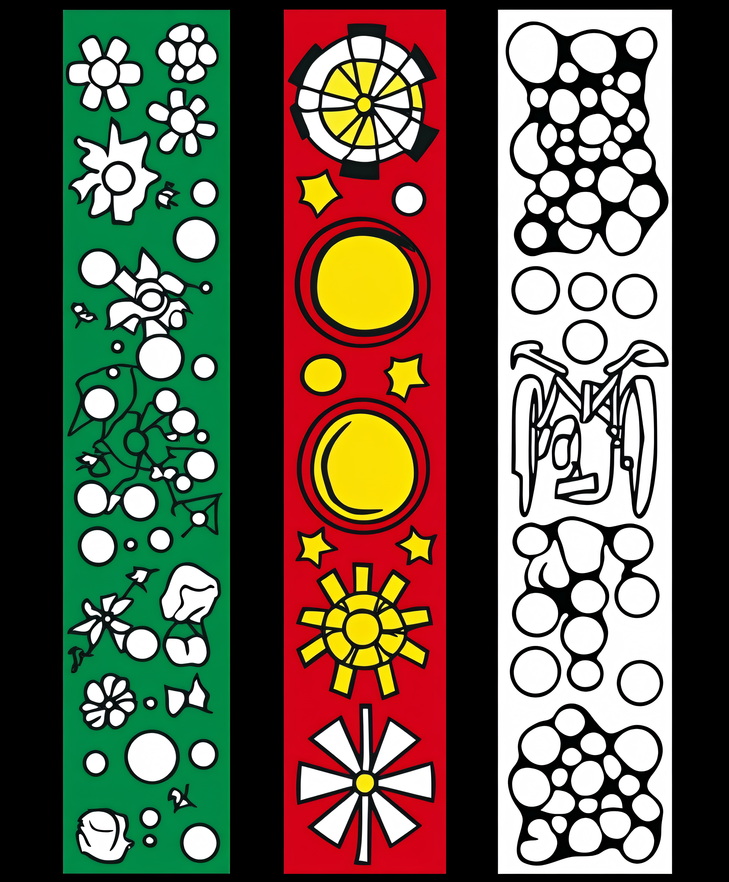 Vertical Icon Banner Set