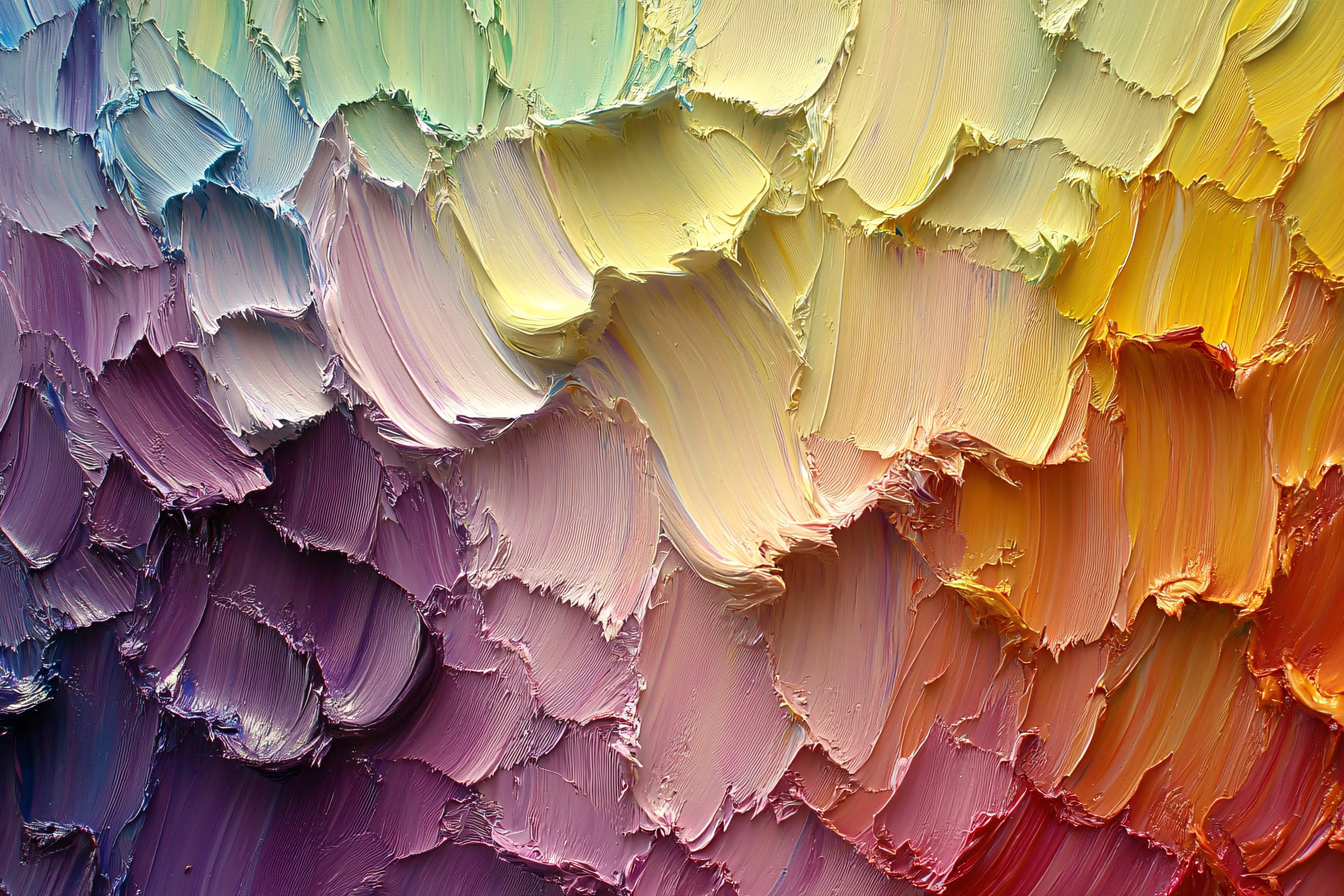 Vibrant Brushstrokes Abstract Painting