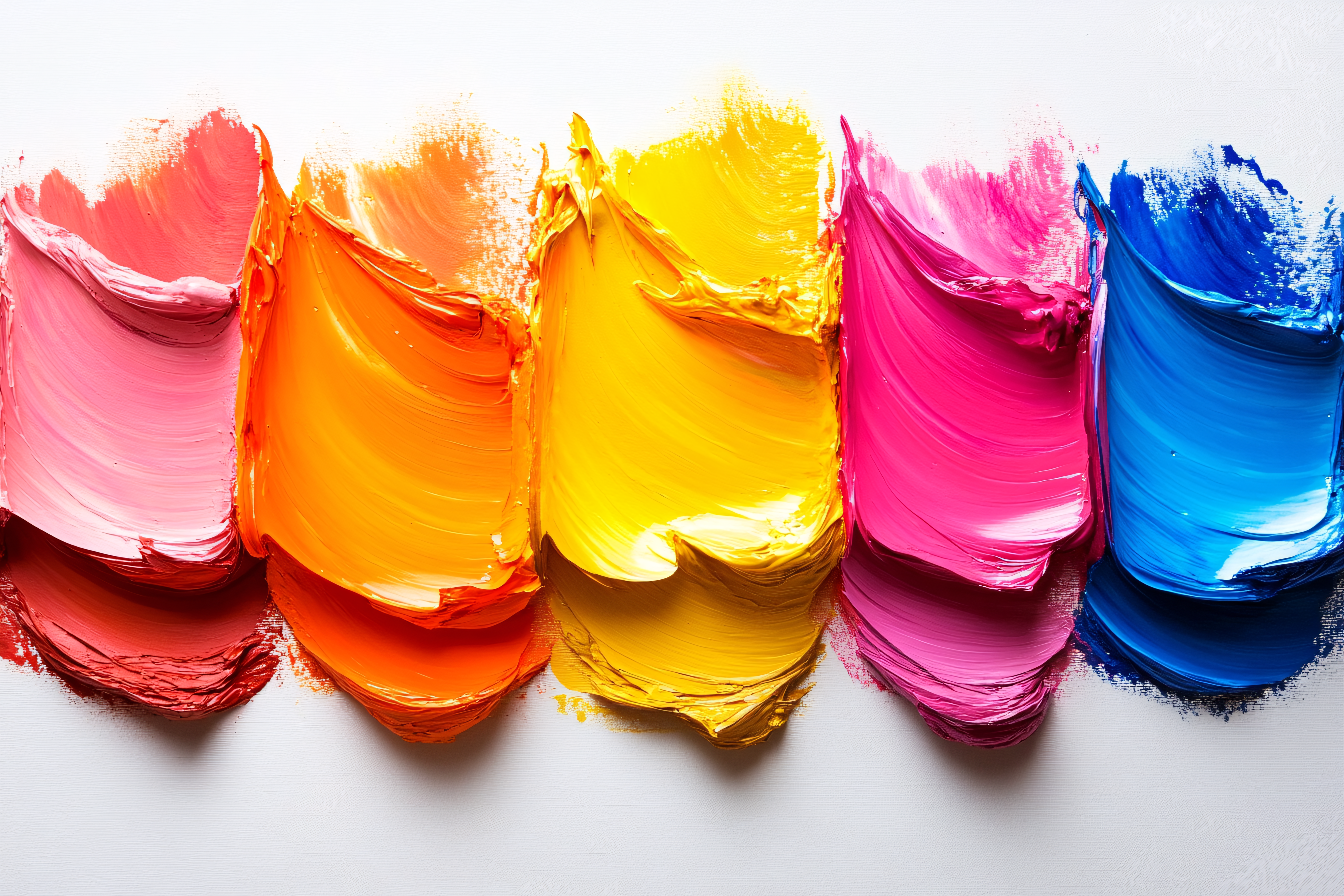 Vibrant Brushstrokes of Oil Paint
