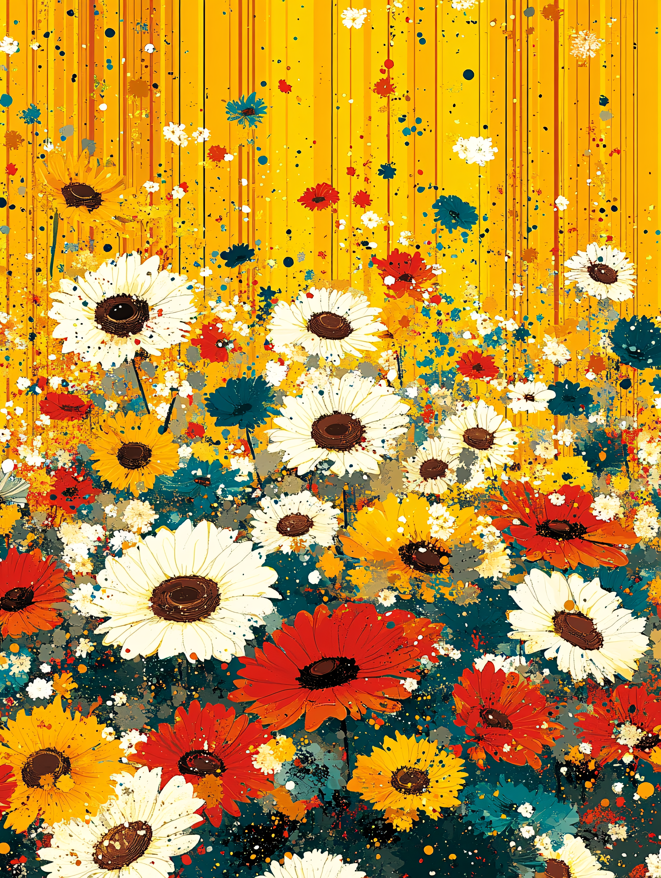 Vibrant Floral Field