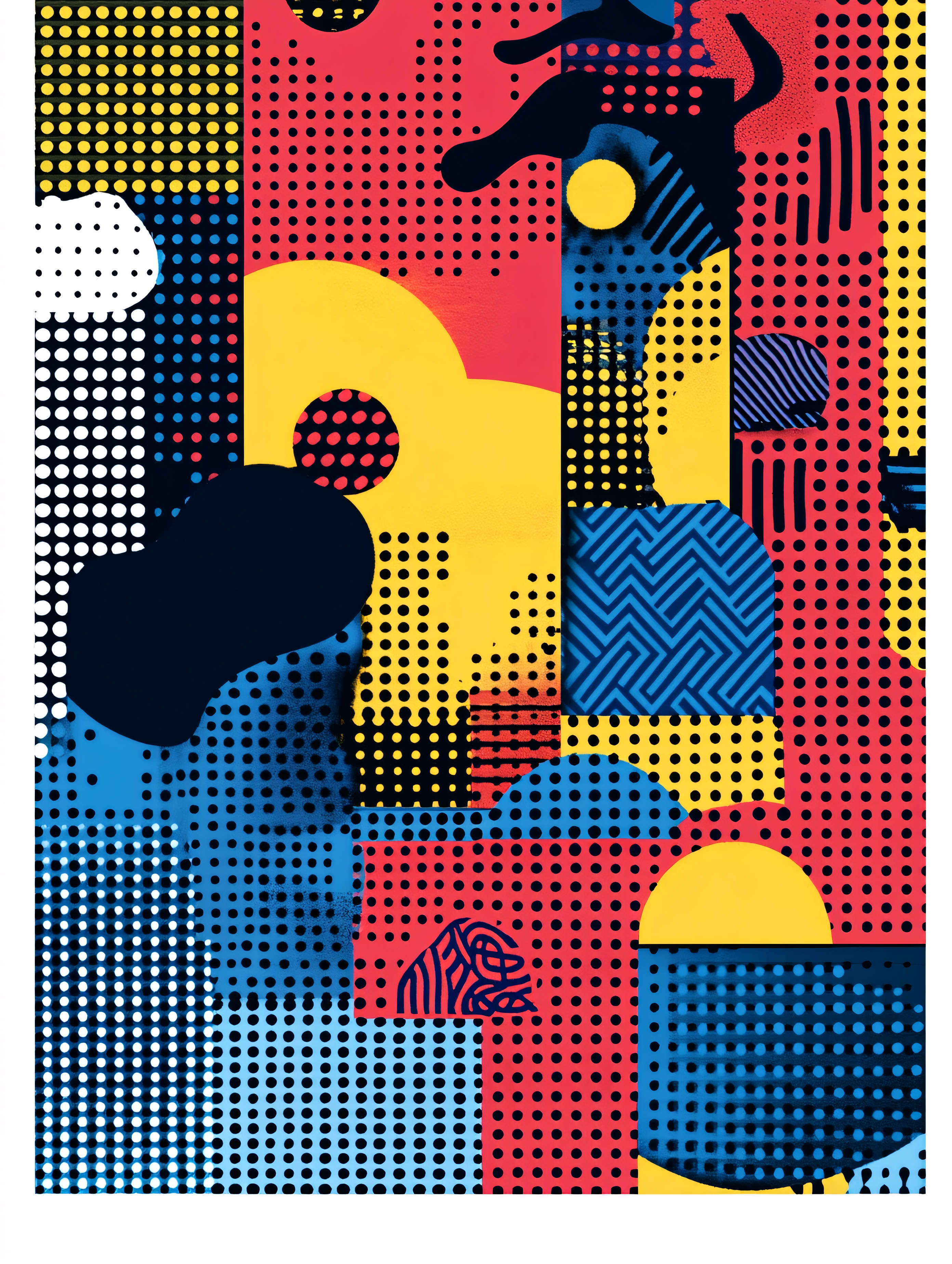 Vibrant Geometric Abstract Pattern