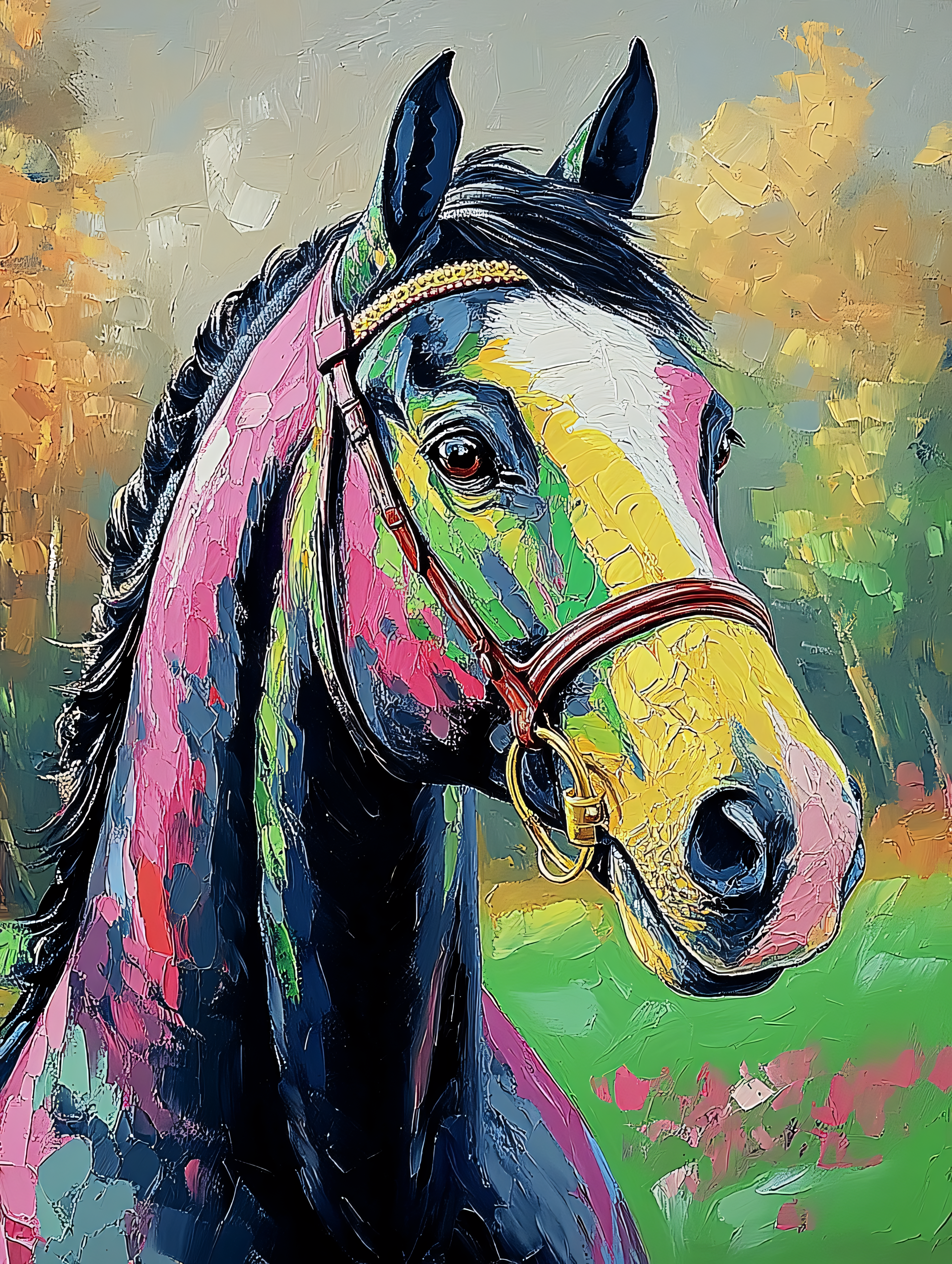 Vibrant Horse Portrait