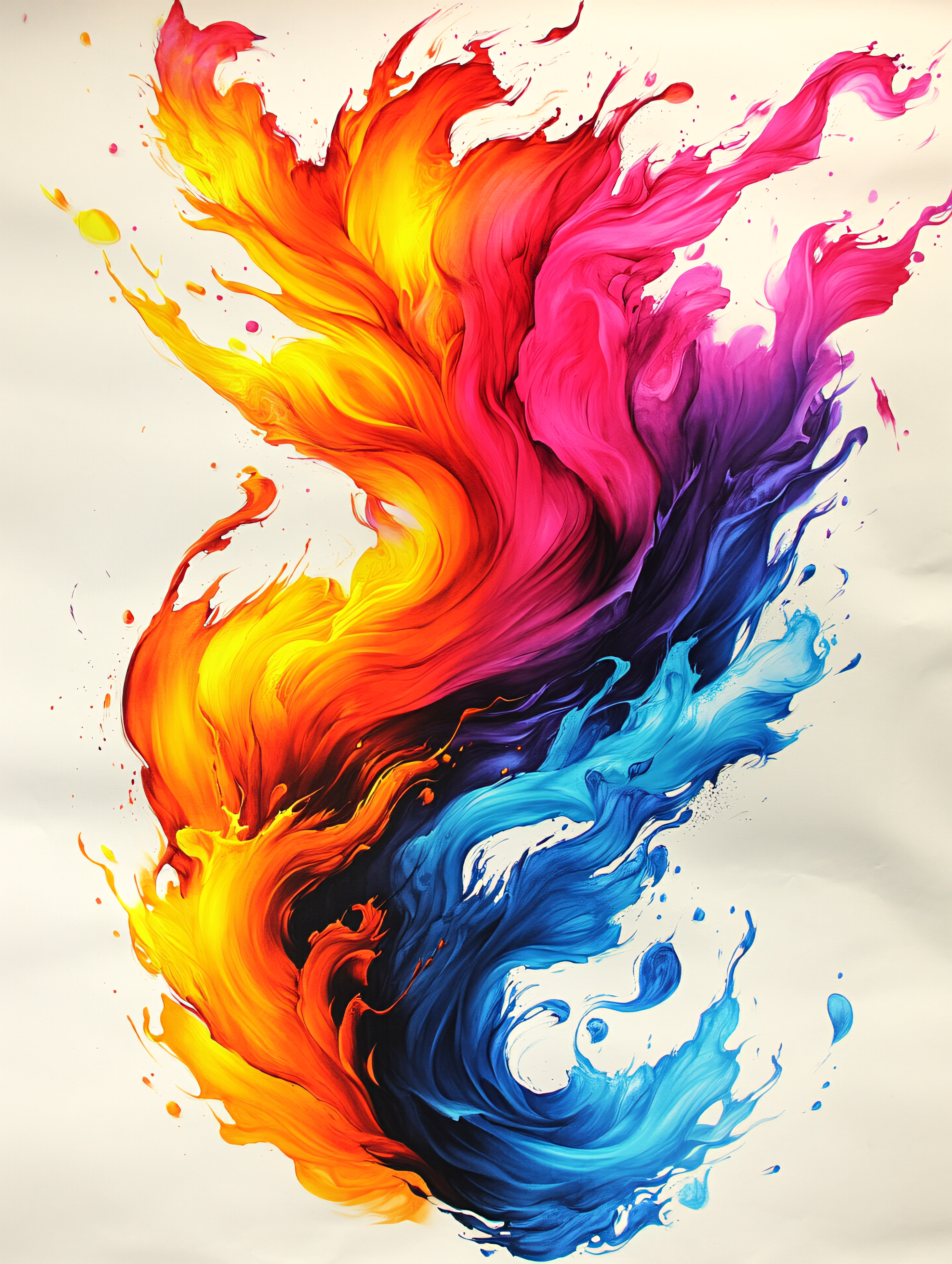 Vibrant Paint Swirl