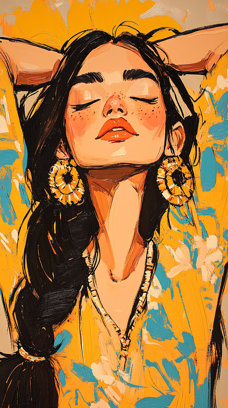 Vibrant Portrait of a Woman