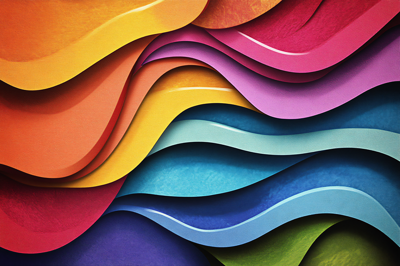 Vibrant Wave Layers