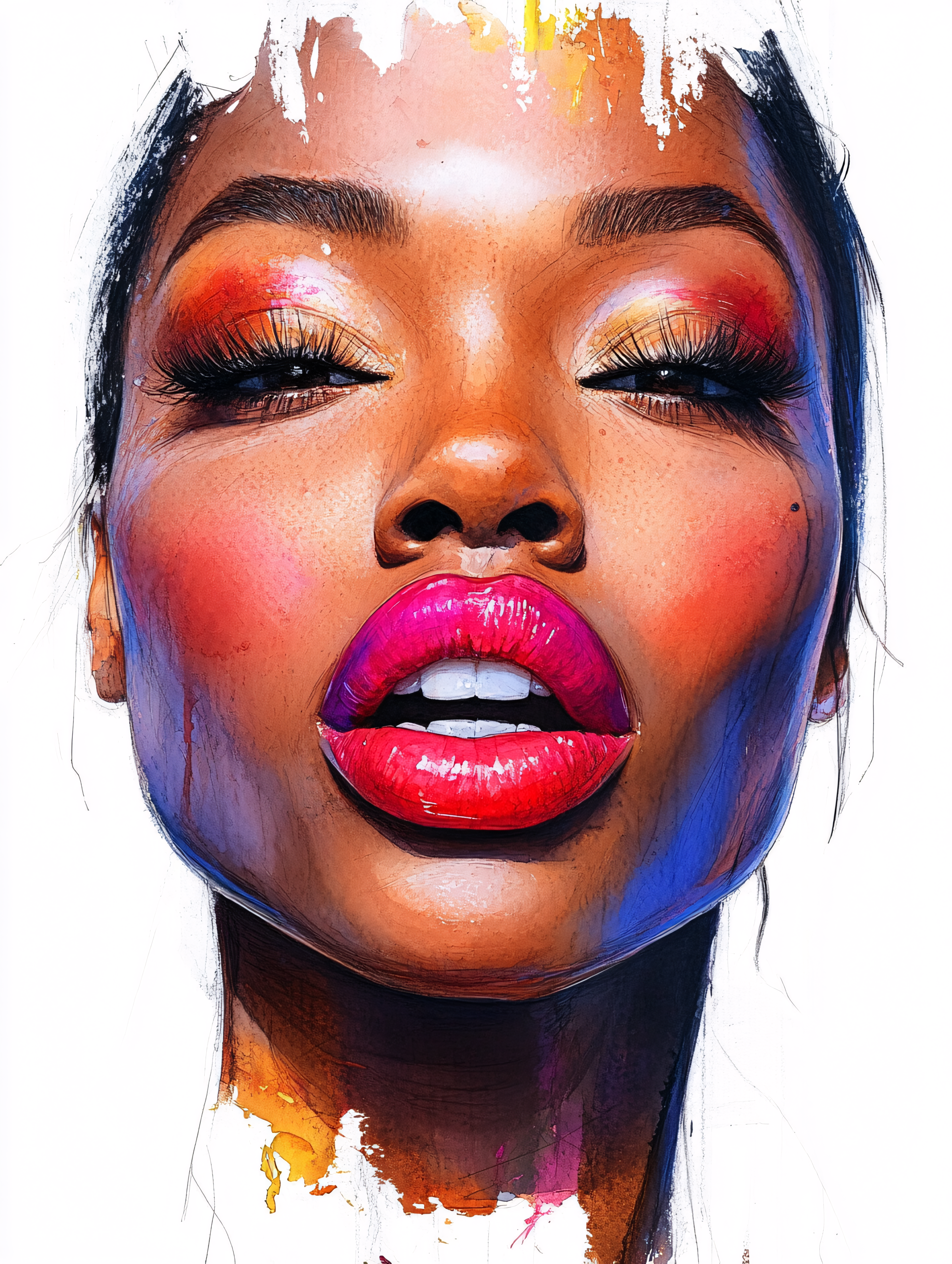 Vibrant Woman Portrait