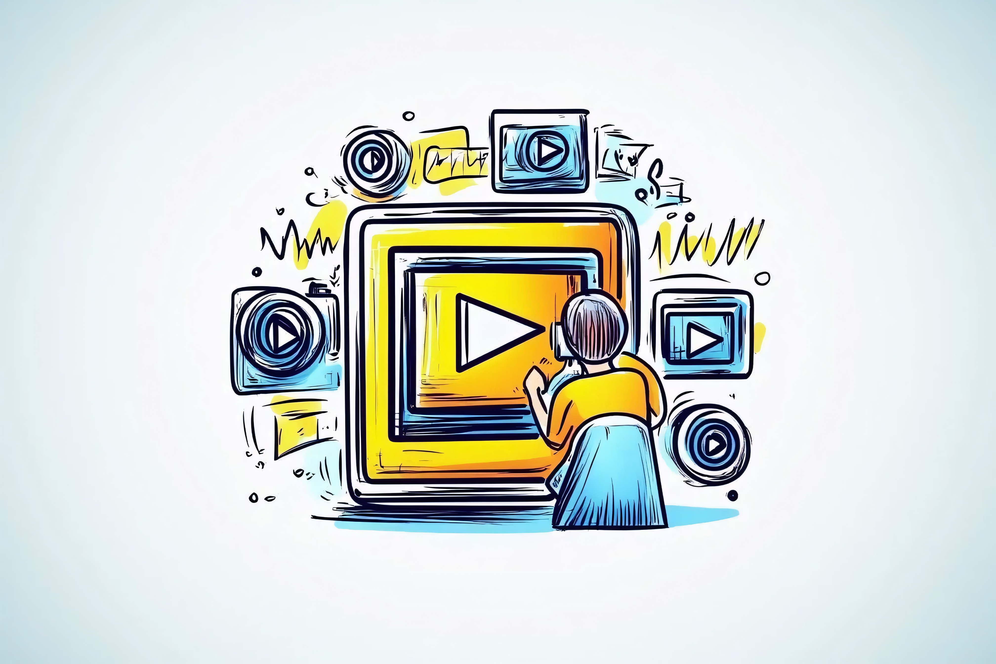 Video Streaming Concept Illustration