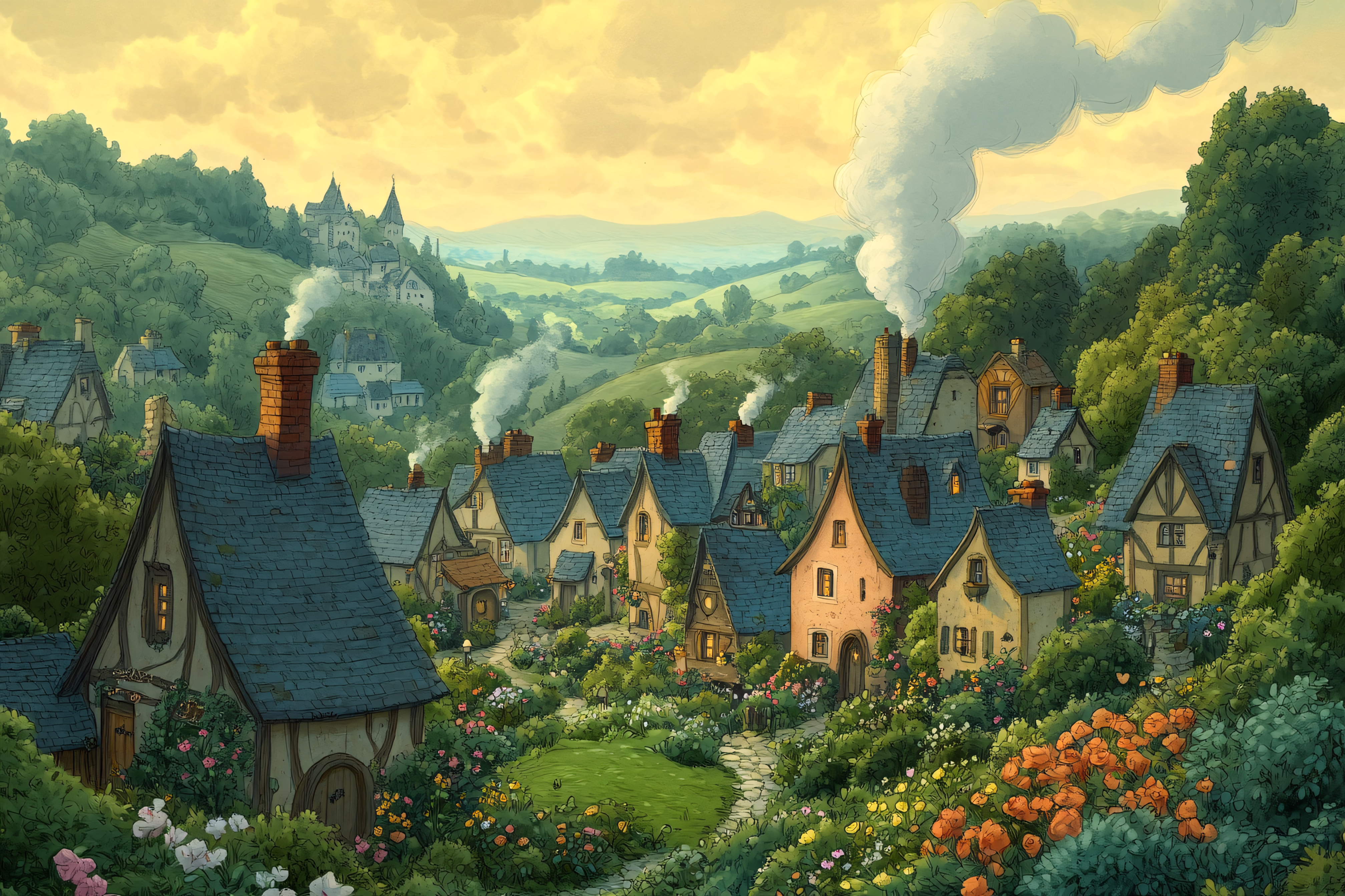 Village In A Valley