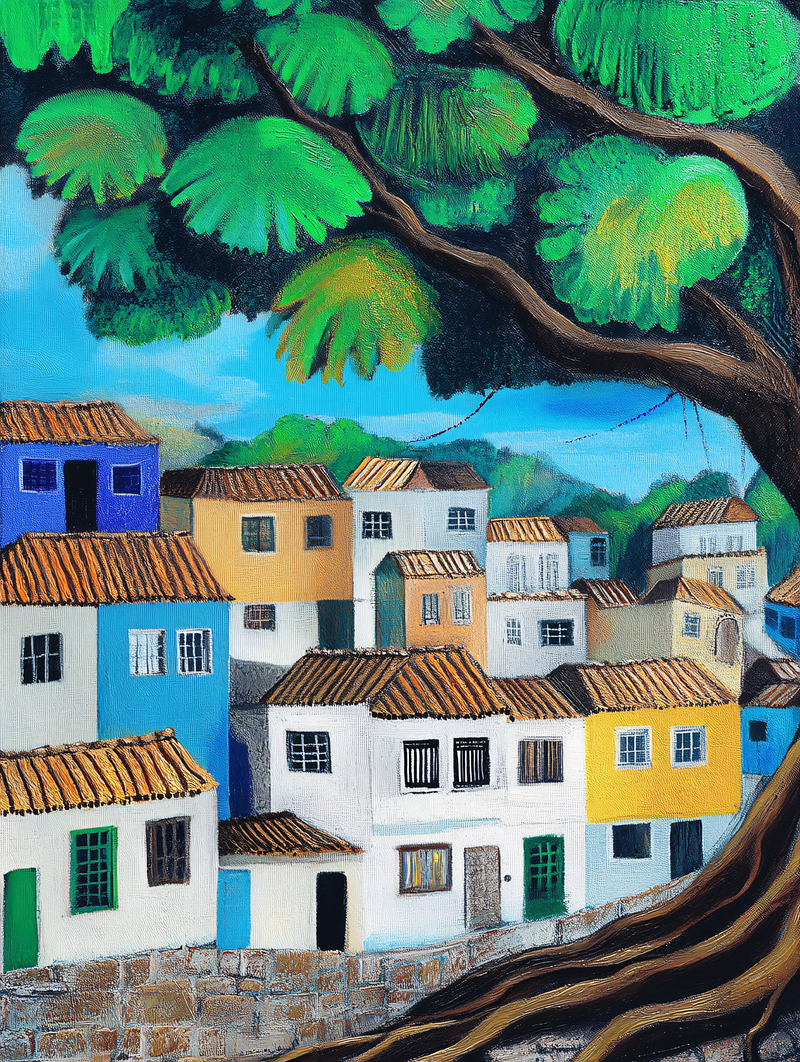Village Under a Tree
