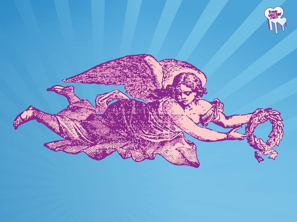 Vintage Angel Free Vector