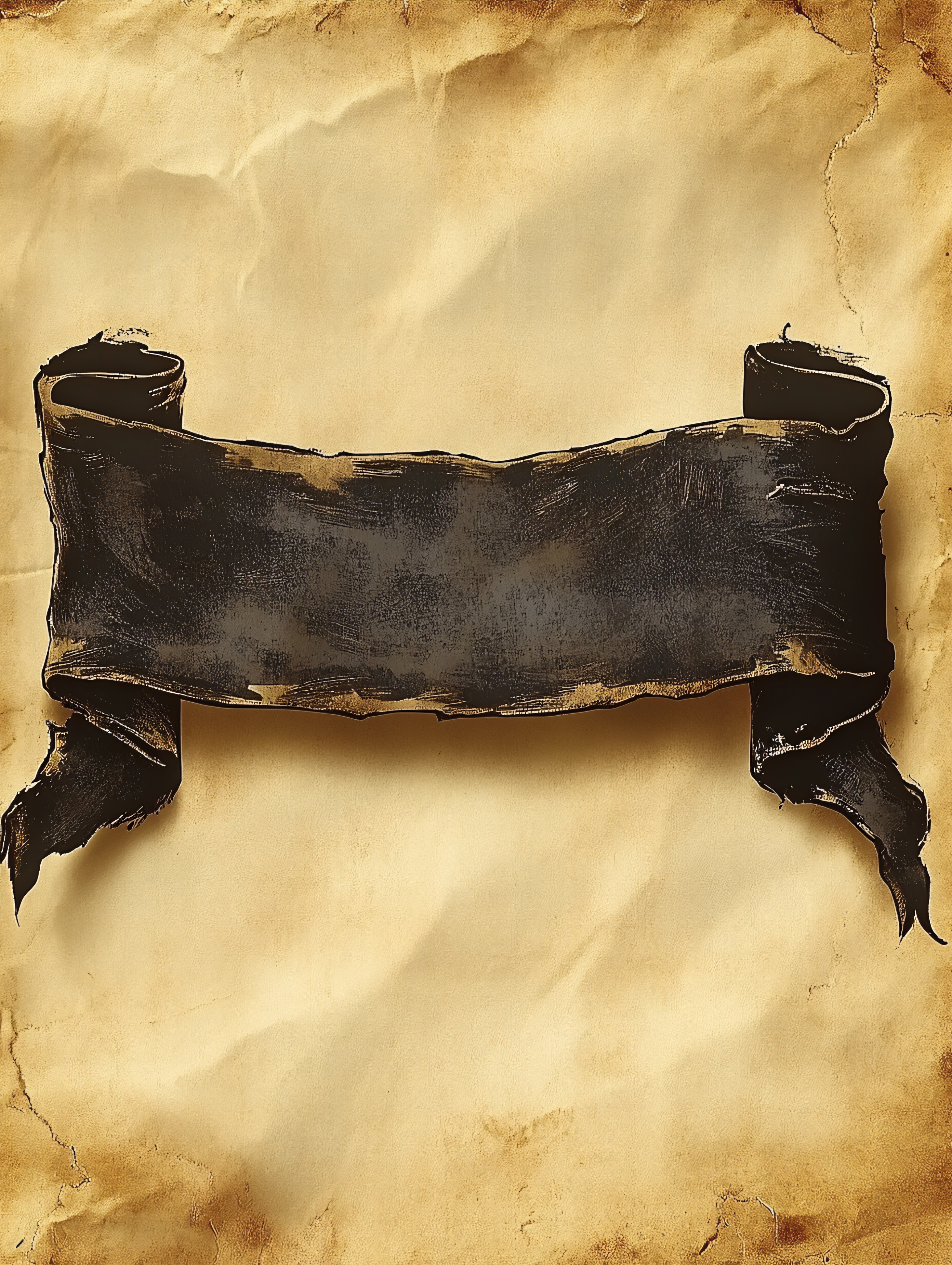 Vintage Banner on Parchment Paper