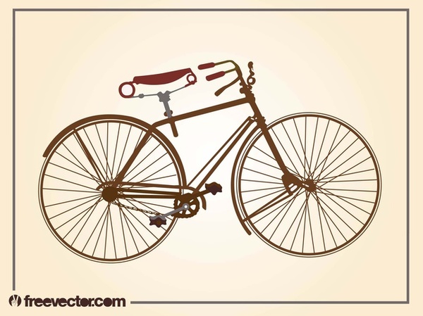 Vintage Bicycle Free Vector